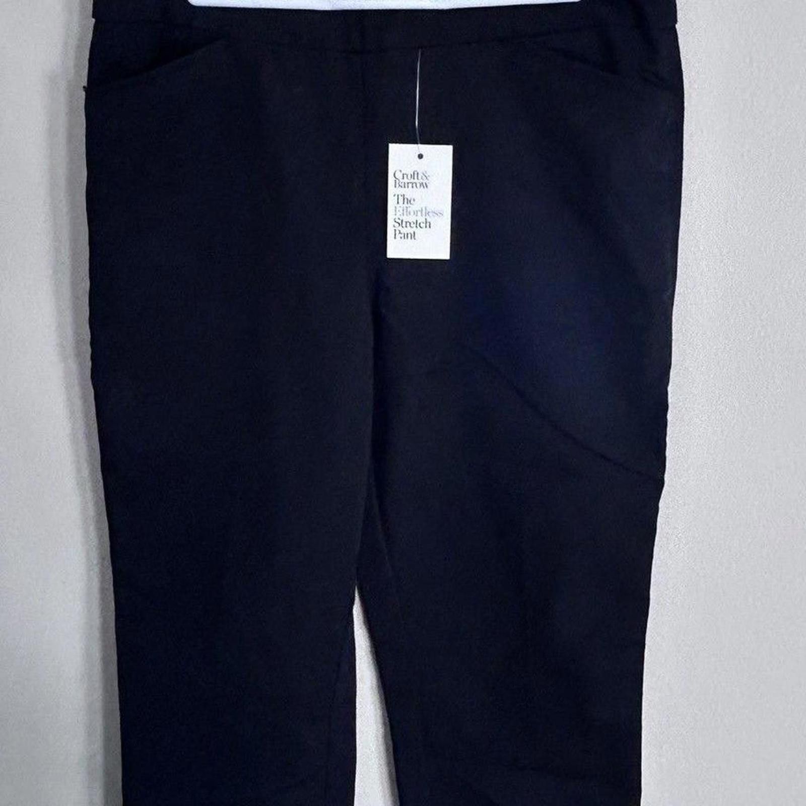 Croft & Barrow Croft & Barrow Women's Black Trousers Work Place sz 8 NWT Size 30" / US 8 / IT 44 - 1 Thumbnail