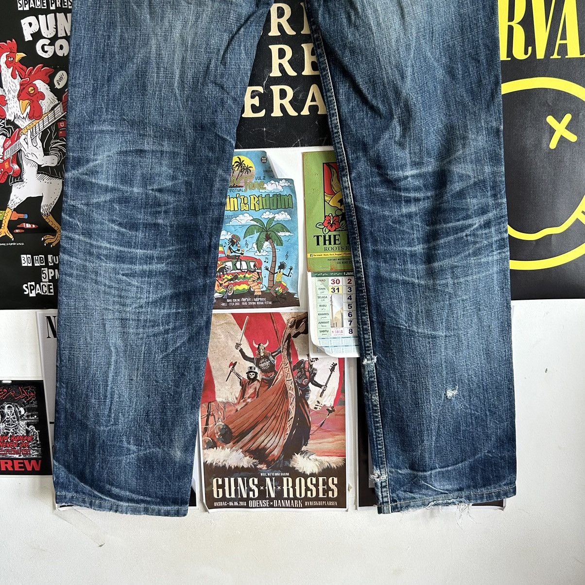 Levi's Vintage Levi’s 502 Y2K Japanese Distressed Denim Size US 30 / EU 46 - 15 Thumbnail