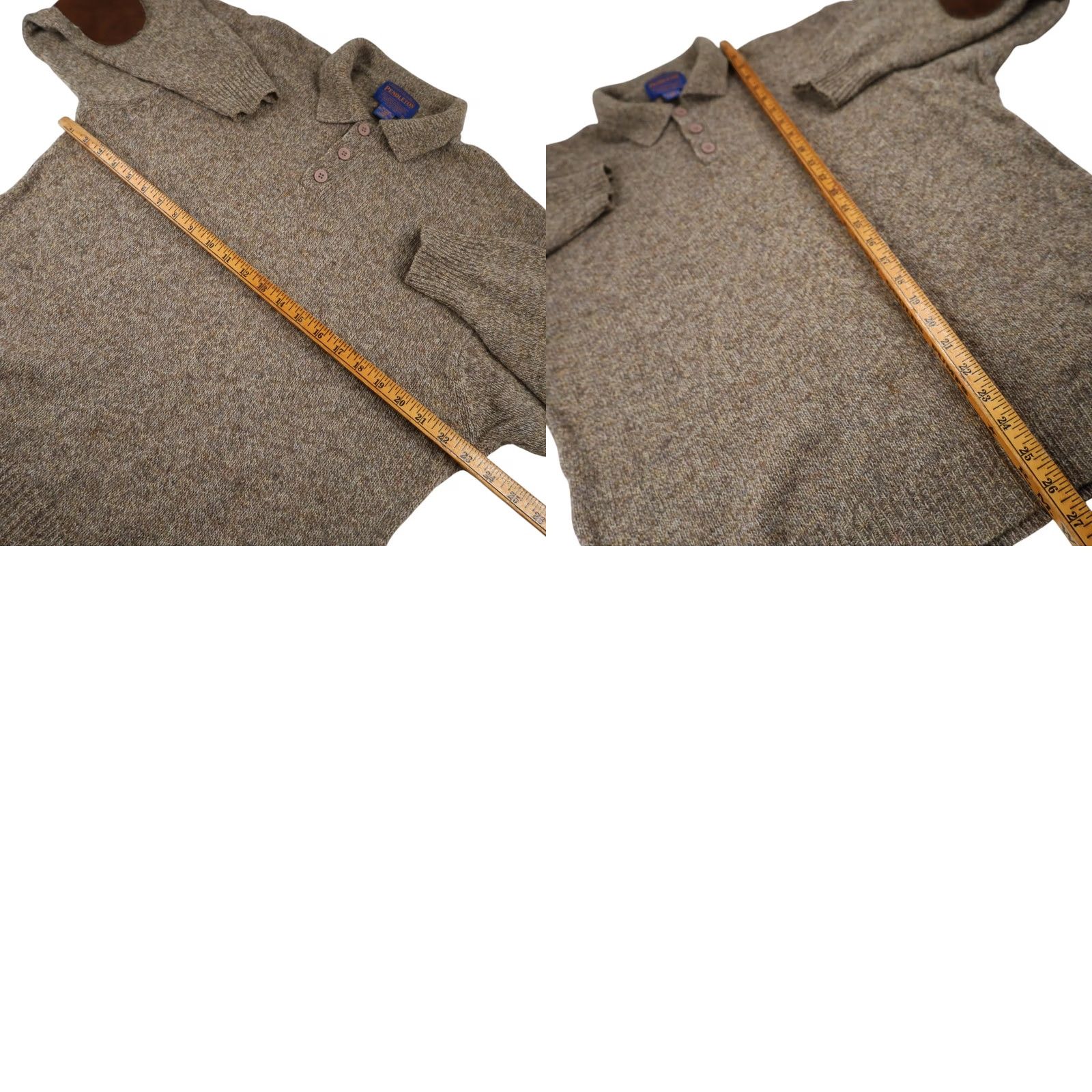 Pendleton Pendleton %100 Shetland Wool Knit Sweater Pullover Mens Beige M Size US M / EU 48-50 / 2 - 8 Thumbnail