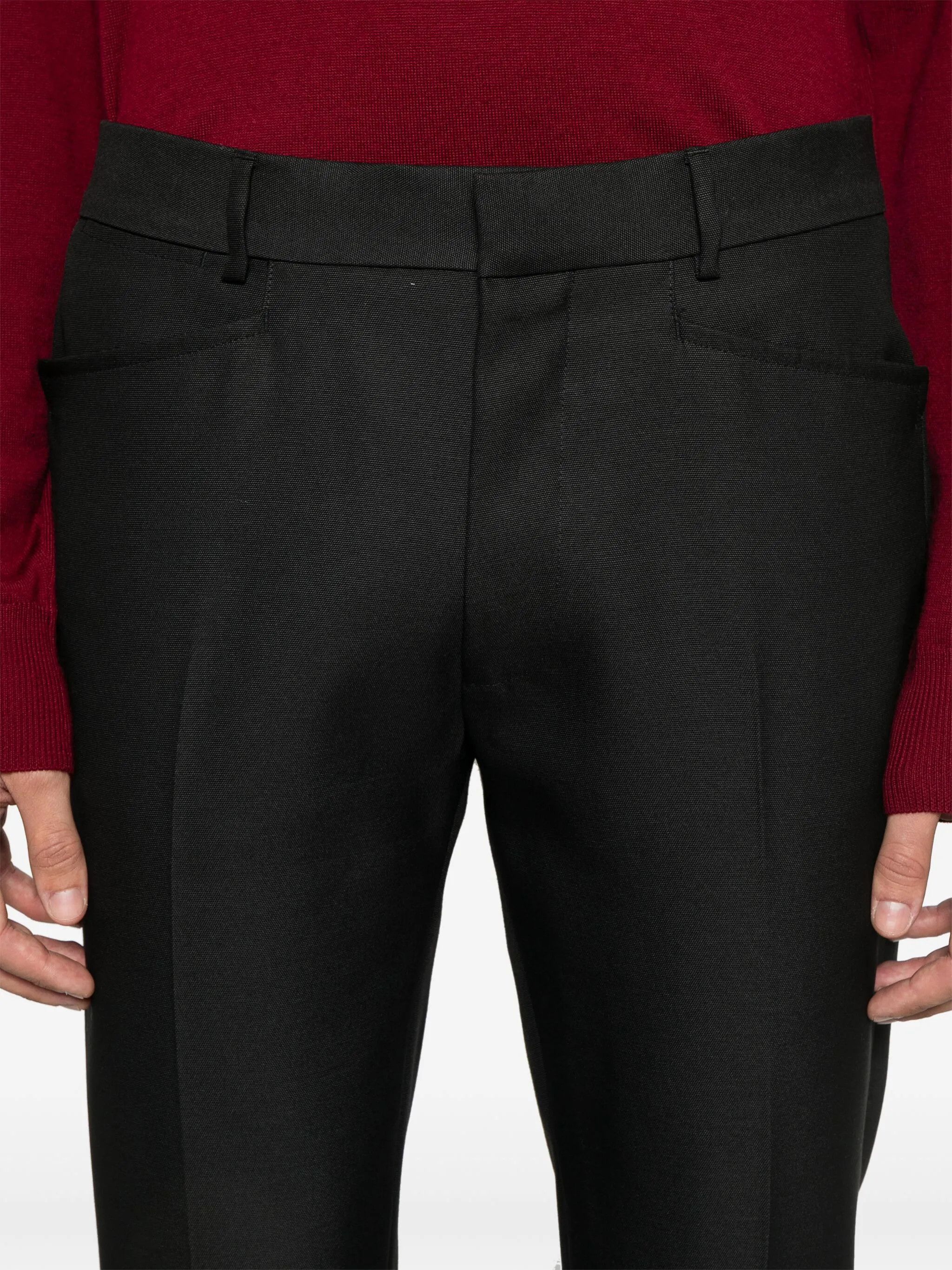 Tom Ford o1s22i1n0125 Wool And Silk Trouser in Black Size US 34 / EU 50 - 5 Thumbnail