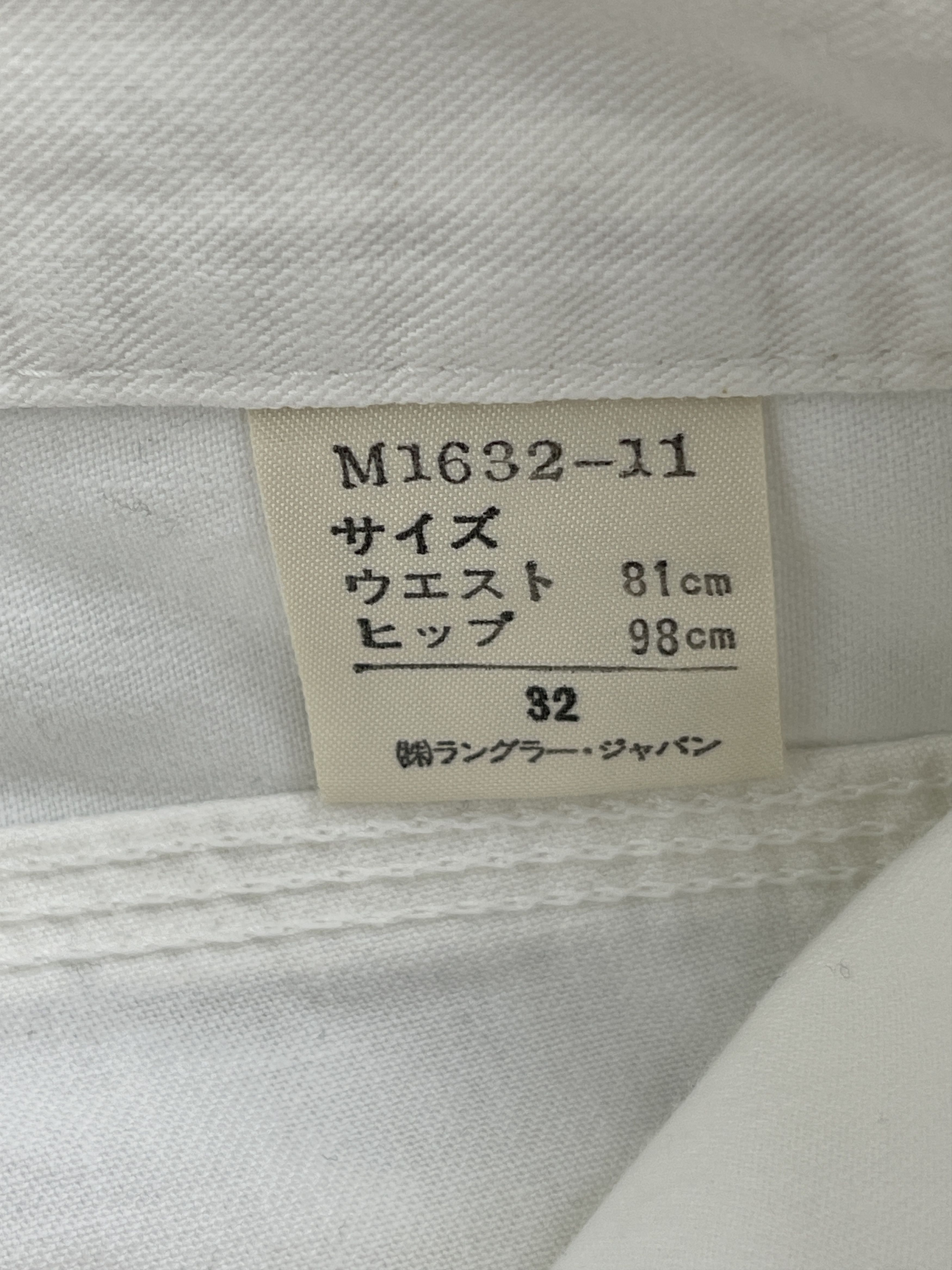 Vintage Vintage 90s Vintage Wrangler Dungarees White Denim DP2557 Size US 30 / EU 46 - 6 Thumbnail