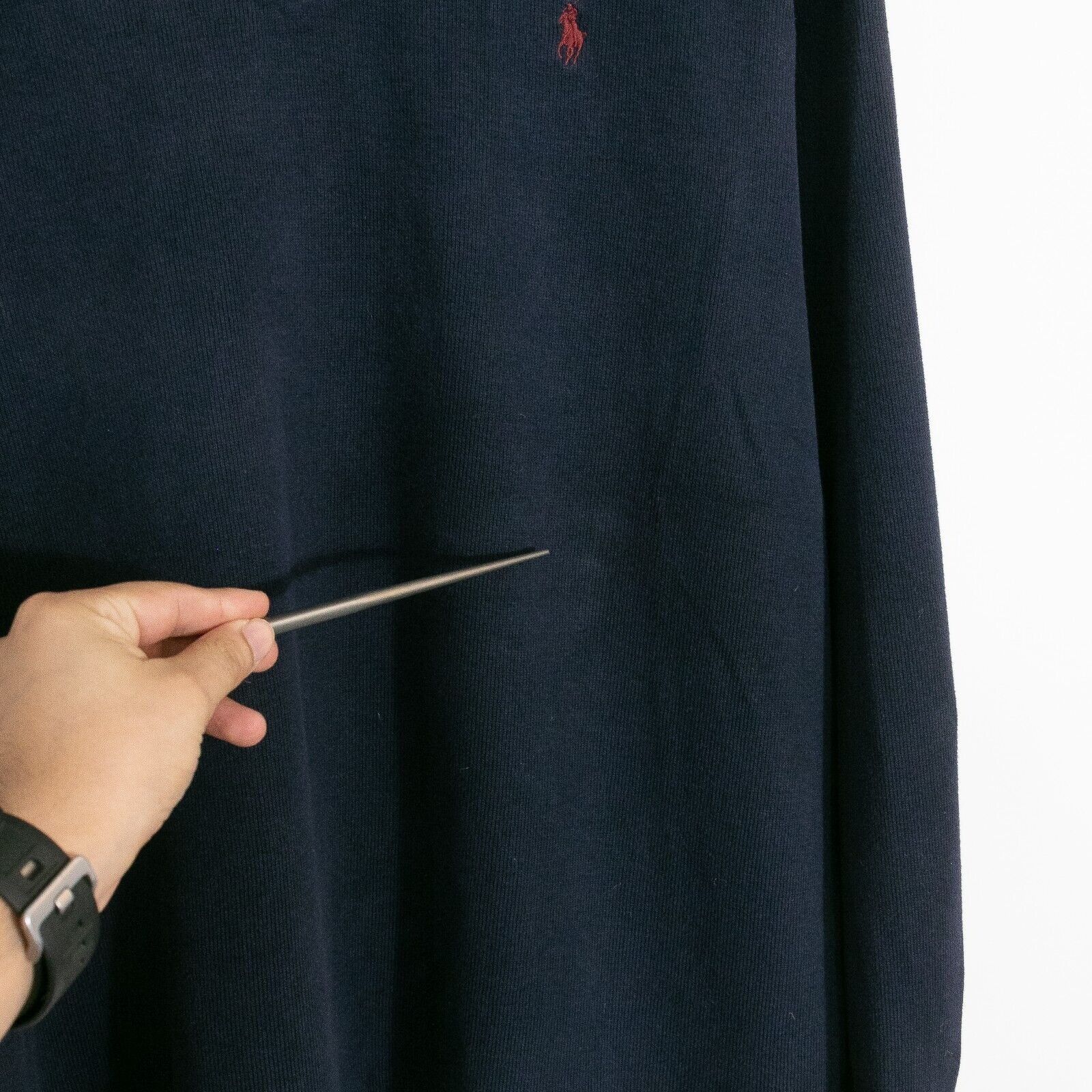 Polo Ralph Lauren × Vintage Vintage Polo Ralph Lauren Quarter Zip Sweater XL Estate Rib Size US XL / EU 56 / 4 - 3 Thumbnail