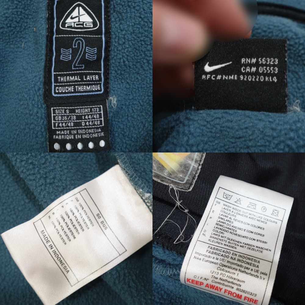 Nike ACG 90s Fleece Vest 2 Layer Vintage Size US S / EU 44-46 / 1 - 8 Thumbnail