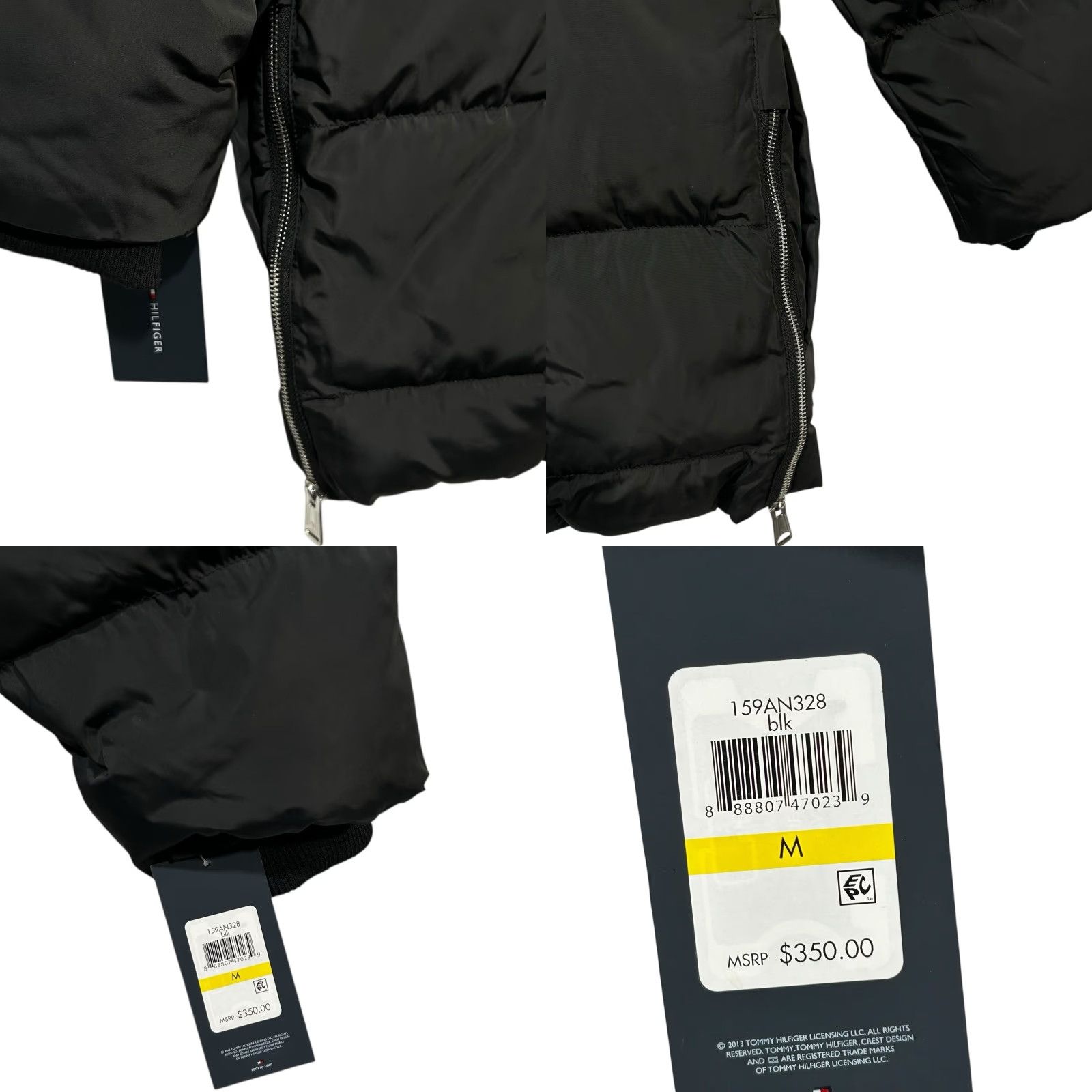 Tommy Hilfiger Tommy Hilfiger Men’s Heavyweight Jacket Quilted Parka Coat M Black Hooded Size US M / EU 48-50 / 2 - 8 Thumbnail