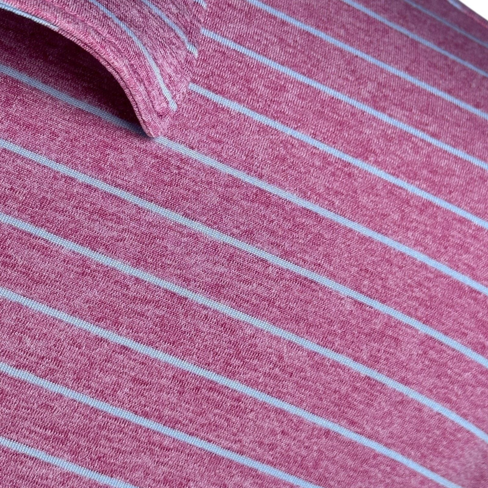 Other Johnnie-O Polo Shirt Mens XL Pink Blue Striped Golf Pullover Size US XL / EU 56 / 4 - 4 Thumbnail