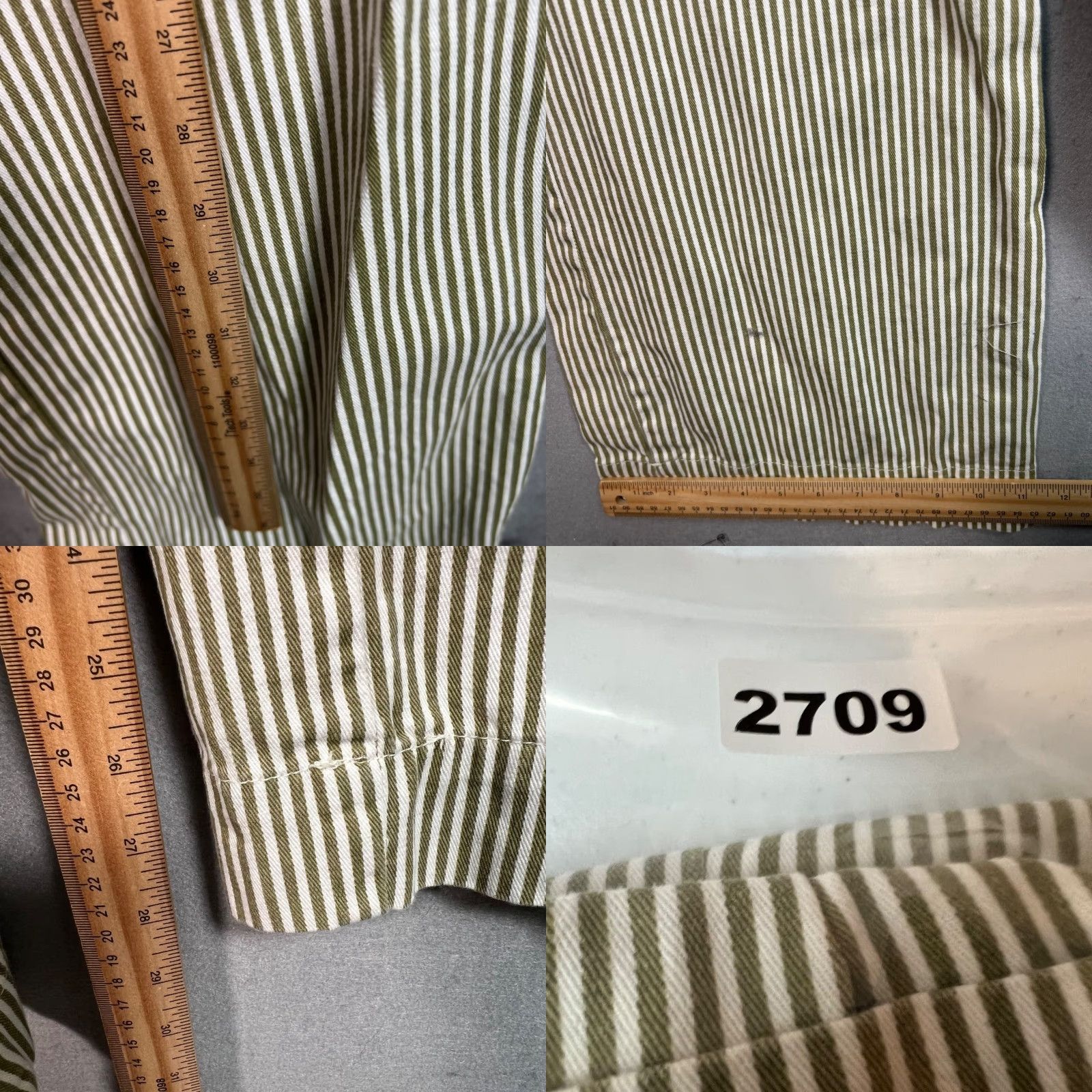 Asos ASOS Design Jumpsuit Womens Size 4 Green Striped Sleeveless Adult Medium Jumpsuit Green Striped Vintage/Used Womens Size 27" / US 4 / IT 40 - 8 Thumbnail