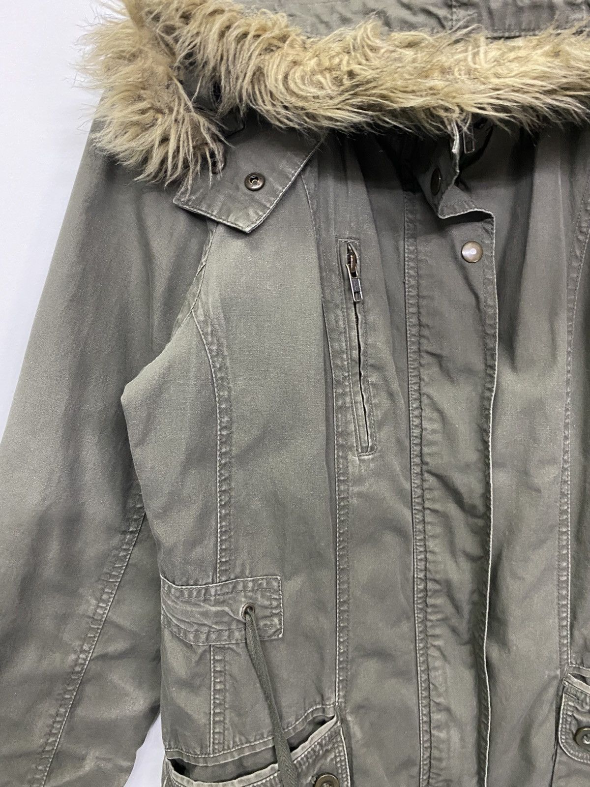 Japanese Brand Japanese Brand Clef De Sol Parka Fur Collar Jacket Size L / US 10 / IT 46 - 8 Thumbnail