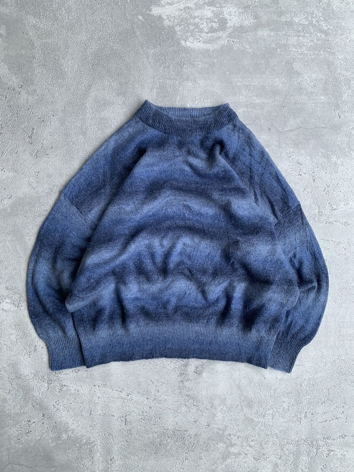 Designer Knitwear vintage gradient striped mohair wool by Sureve Size US XL / EU 56 / 4 - 1 Thumbnail