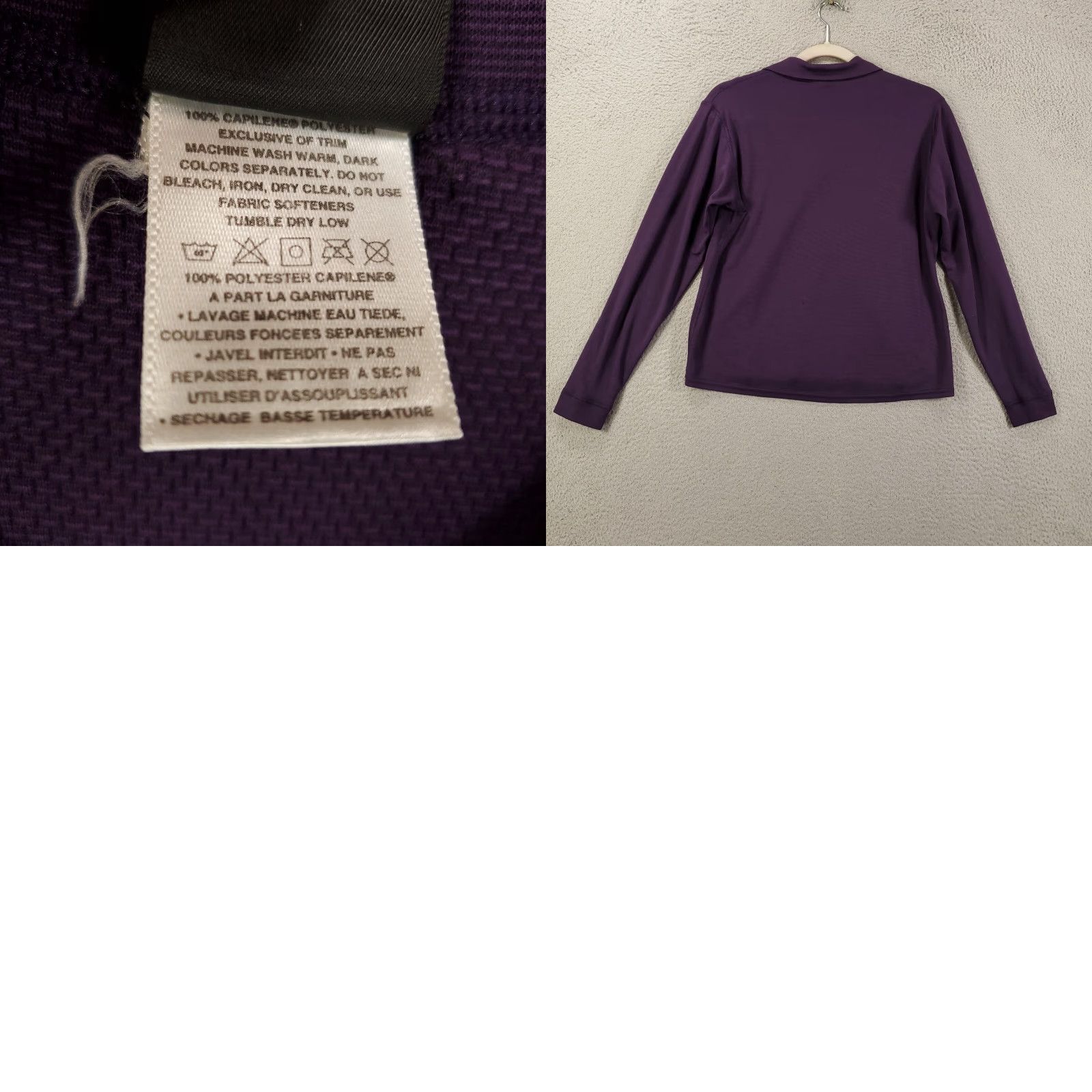 Patagonia Vintage Yes Patagonia Capilene 1/4 Zip Sweater Shirt Womens Small Purple USA Made Pullover Size S / US 4 / IT 40 - 8 Thumbnail