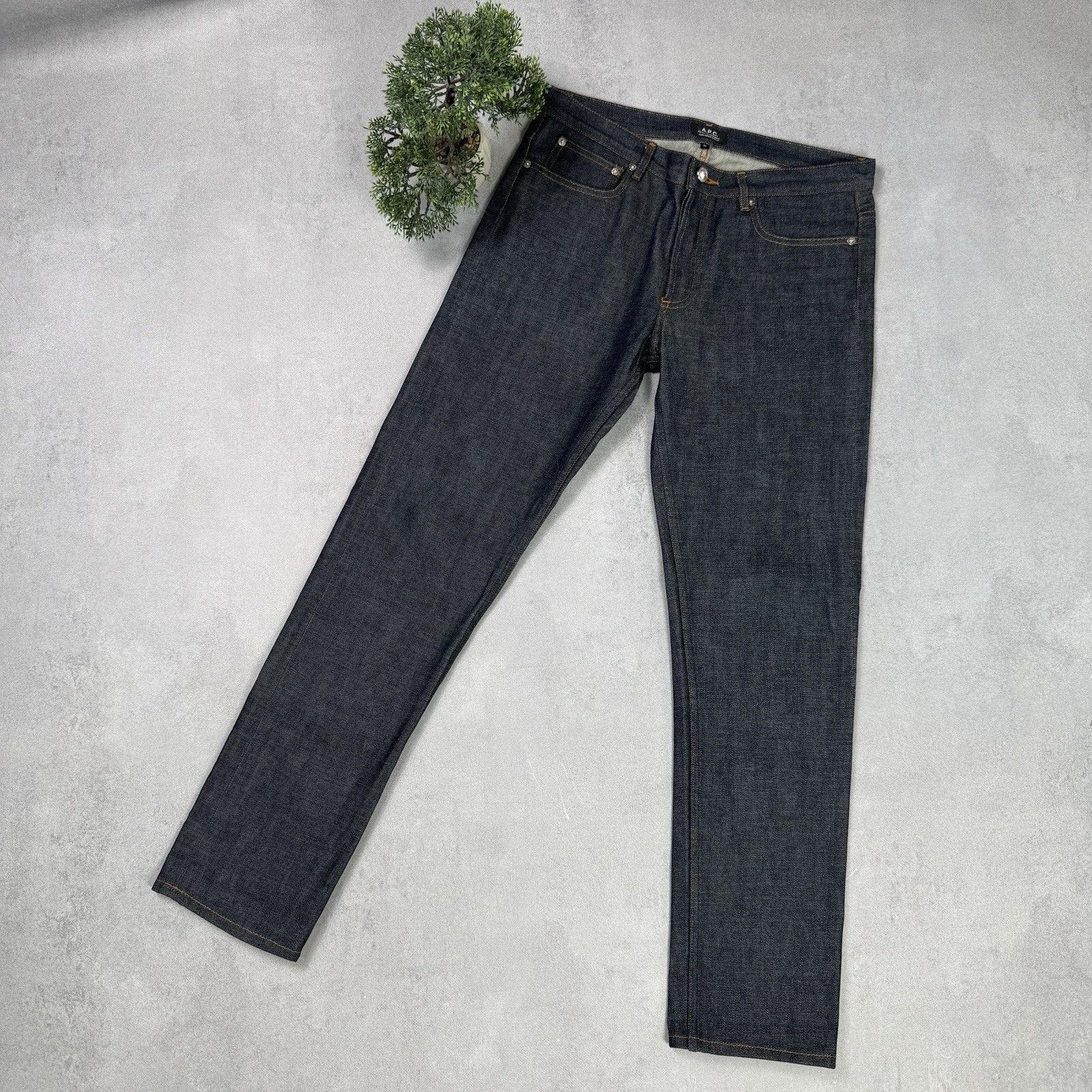A.P.C. Vintage Men APC Blue Denim Selvedge Pants Jeans Size 31 Size US 31 - 1 Thumbnail