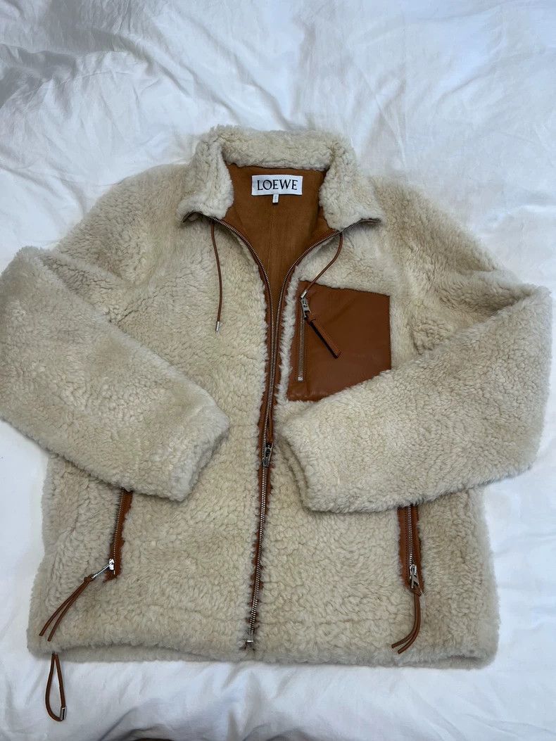 Loewe Loewe Wool and Shearling Classic Jacket Size US L / EU 52-54 / 3 - 8 Thumbnail