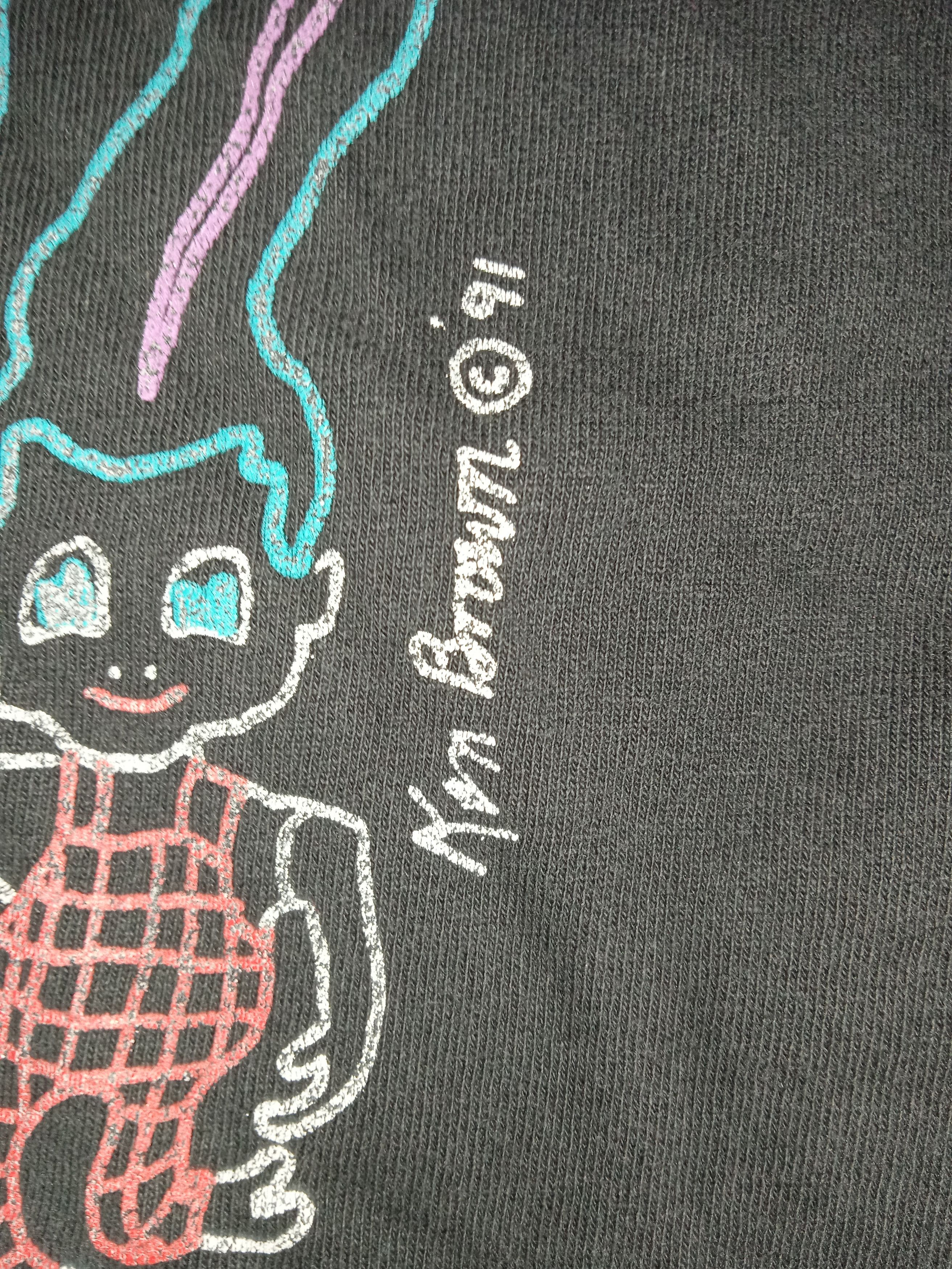 Keith Haring × Vintage Vintage 90s Ken Brown 1991 T Shirt Art Size US S / EU 44-46 / 1 - 3 Thumbnail
