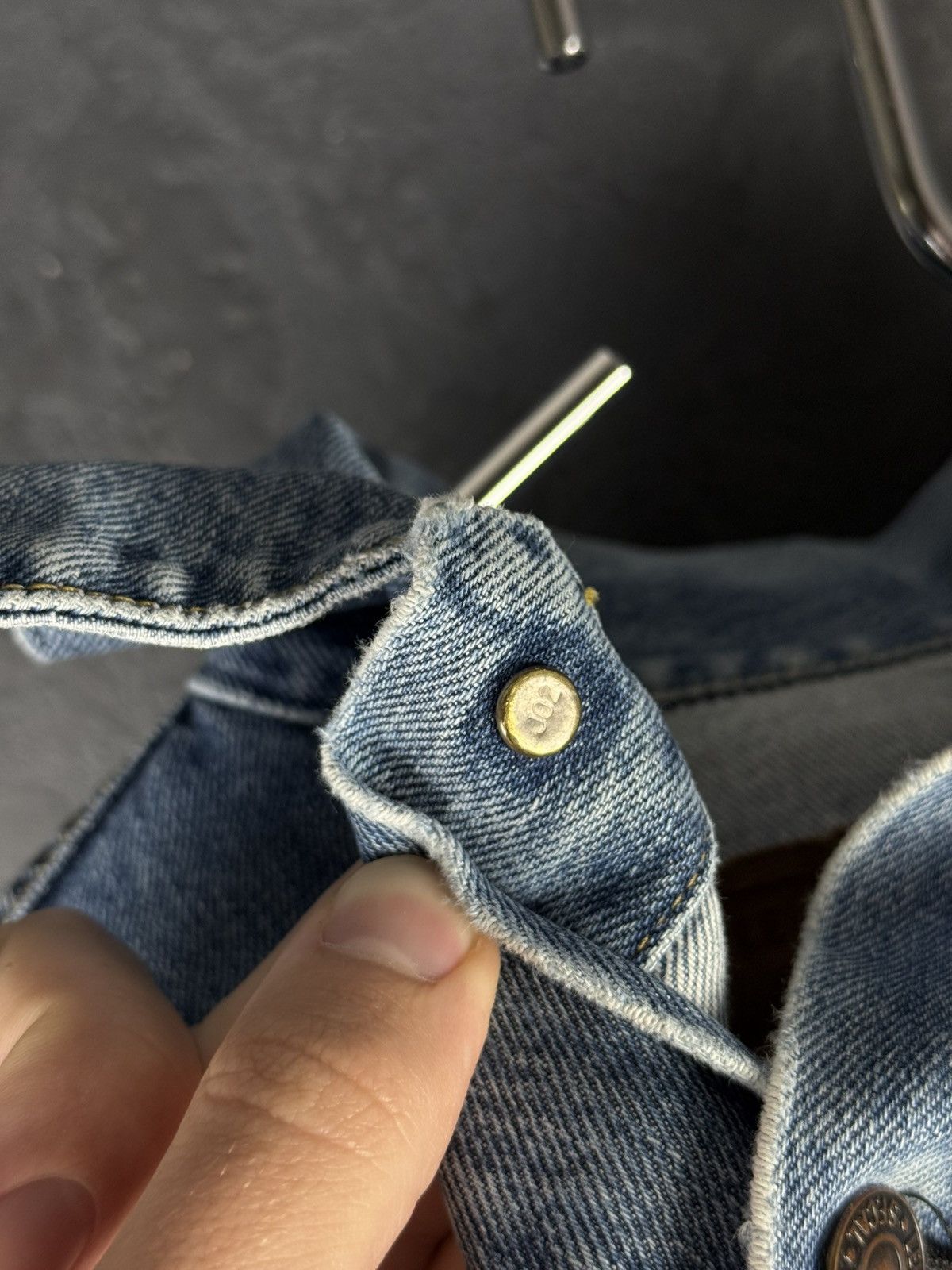 Levi's Vintage Clothing Rare Levi’s Japan 77557-0208 Big E Vintage Denim Jacket Size US XS / EU 42 / 0 - 12 Thumbnail