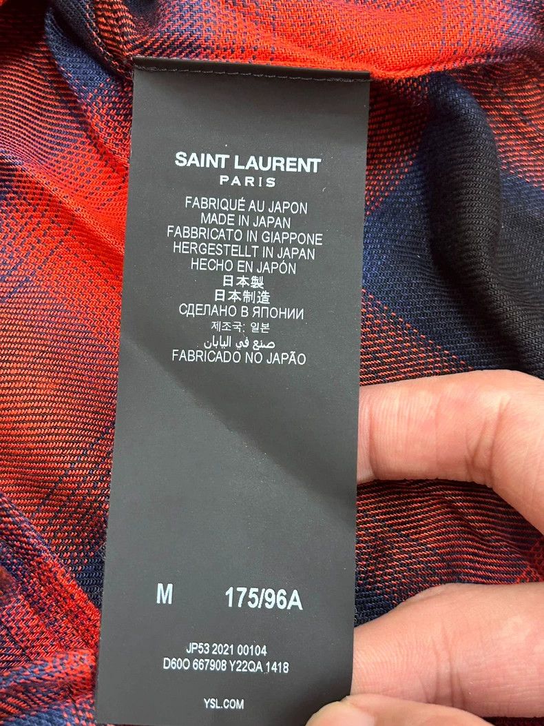 Other Saint Laurent Paris 20ss spring/summer black and red plaid Size US M / EU 48-50 / 2 - 4 Thumbnail