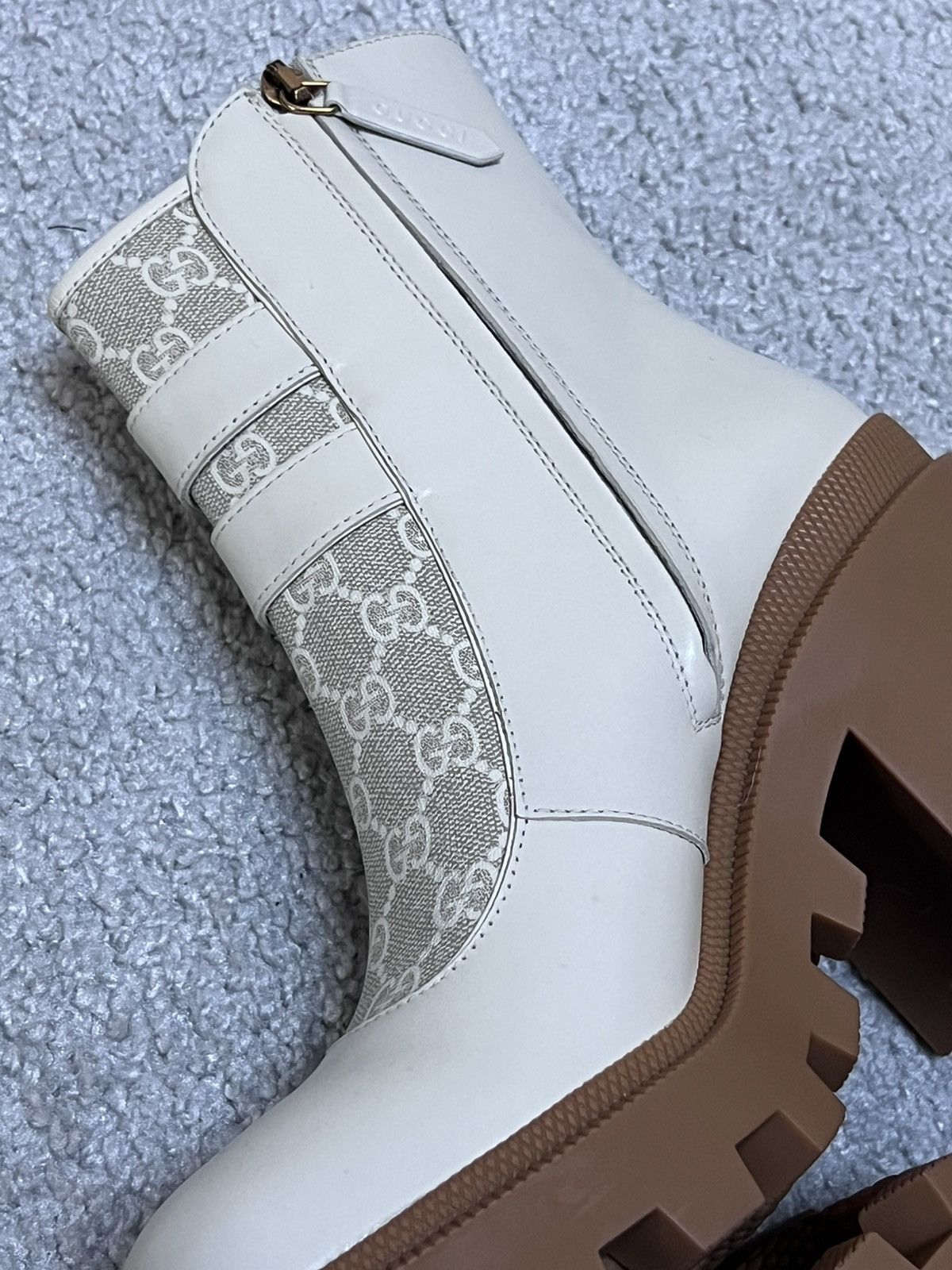 Gucci Gucci Kensington Double Buckle Monogram Boots Size 39 Size US 8 / IT 38 - 4 Thumbnail