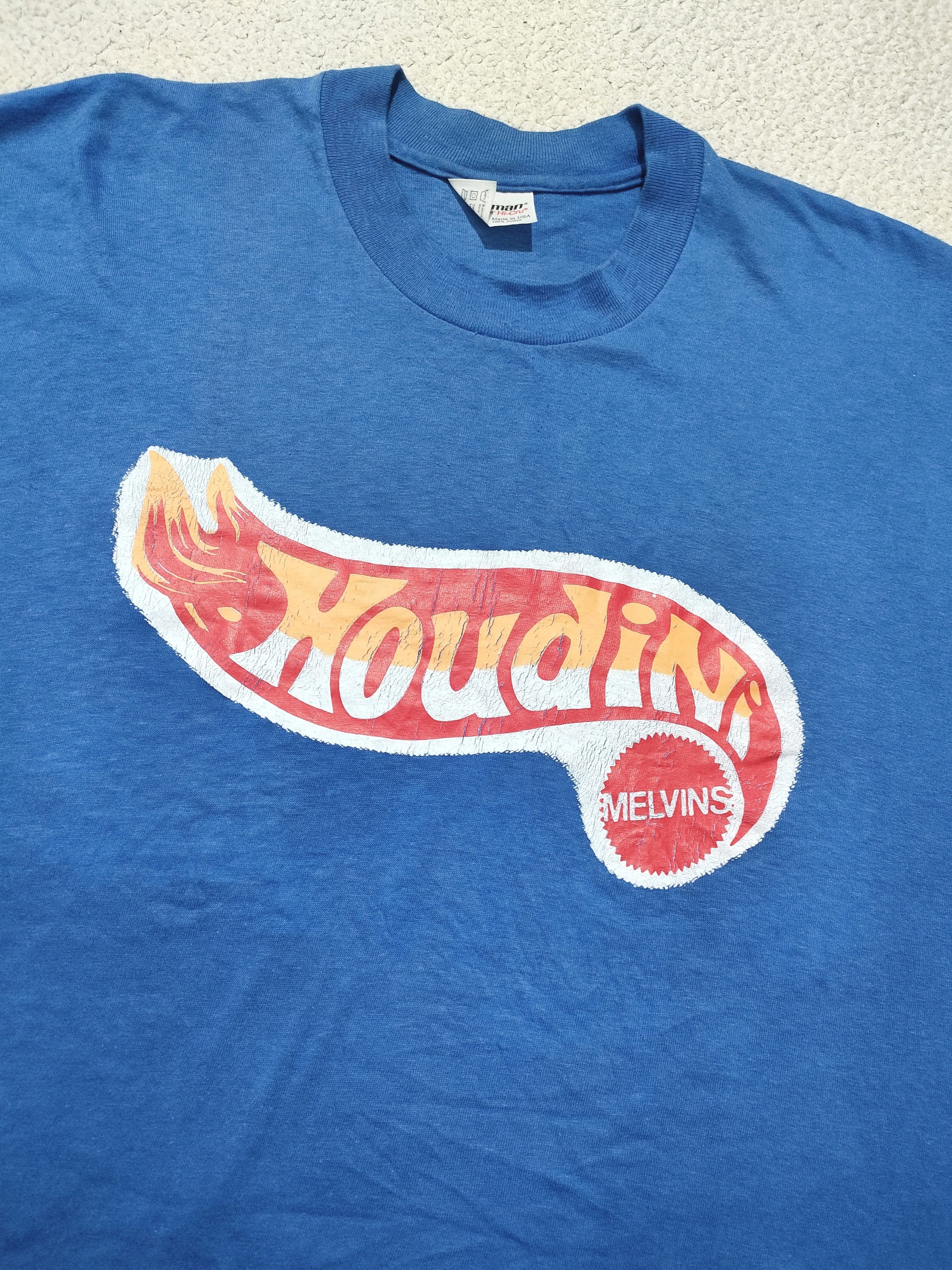 Band Tees 90s MELVINS 'HOUDINI' Vintage Band Tee Size US XL / EU 56 / 4 - 2 Thumbnail