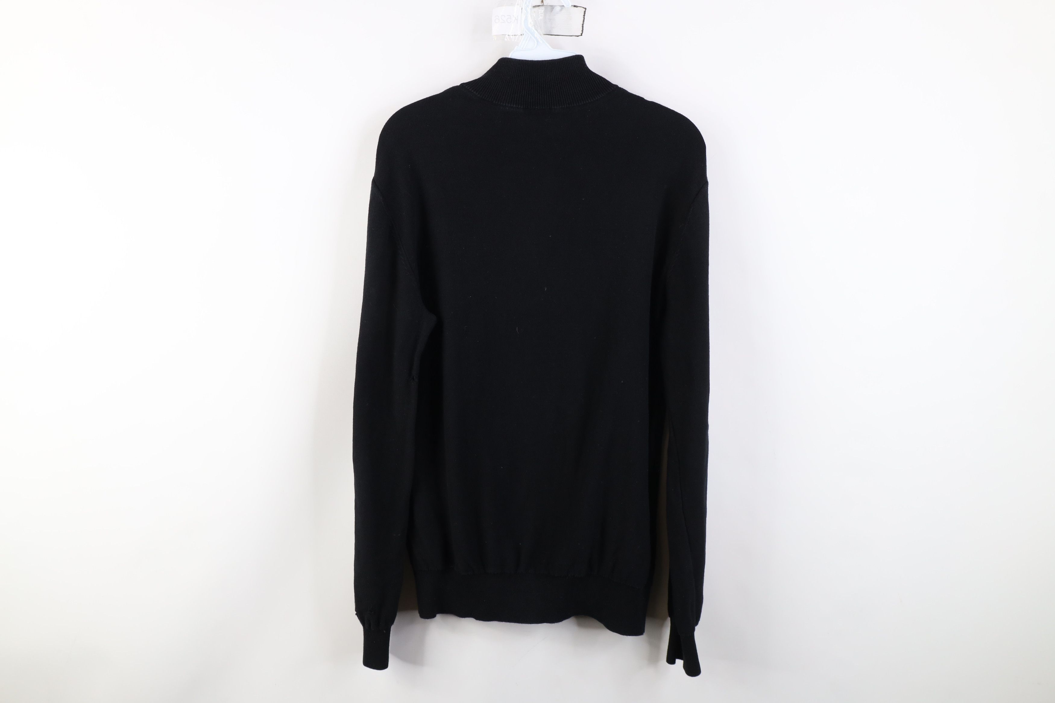Armani Exchange Armani Exchange Thermal Knit 1/4 Half Zip Sweater Black Size US M / EU 48-50 / 2 - 13 Thumbnail