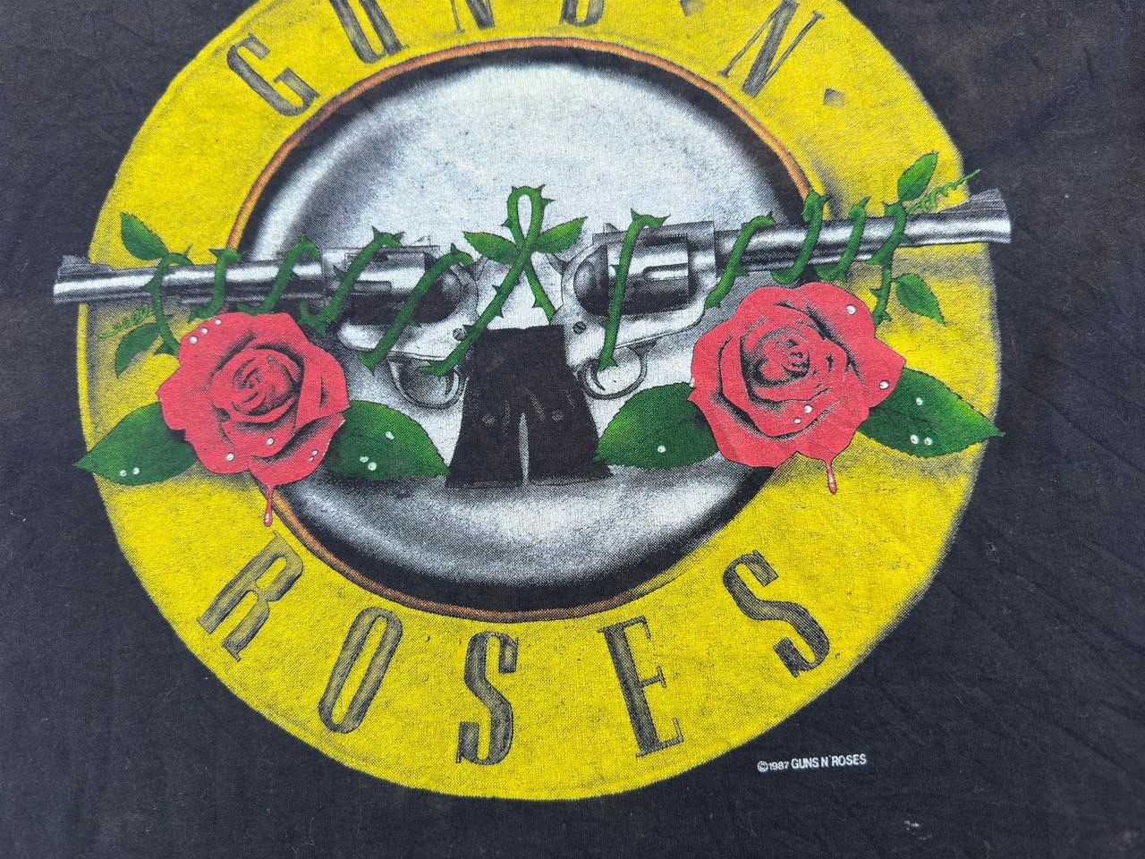 Guns N' Roses Vintage 1987 " Guns N ' Roses was here "band T shirt Size US L / EU 52-54 / 3 - 5 Thumbnail