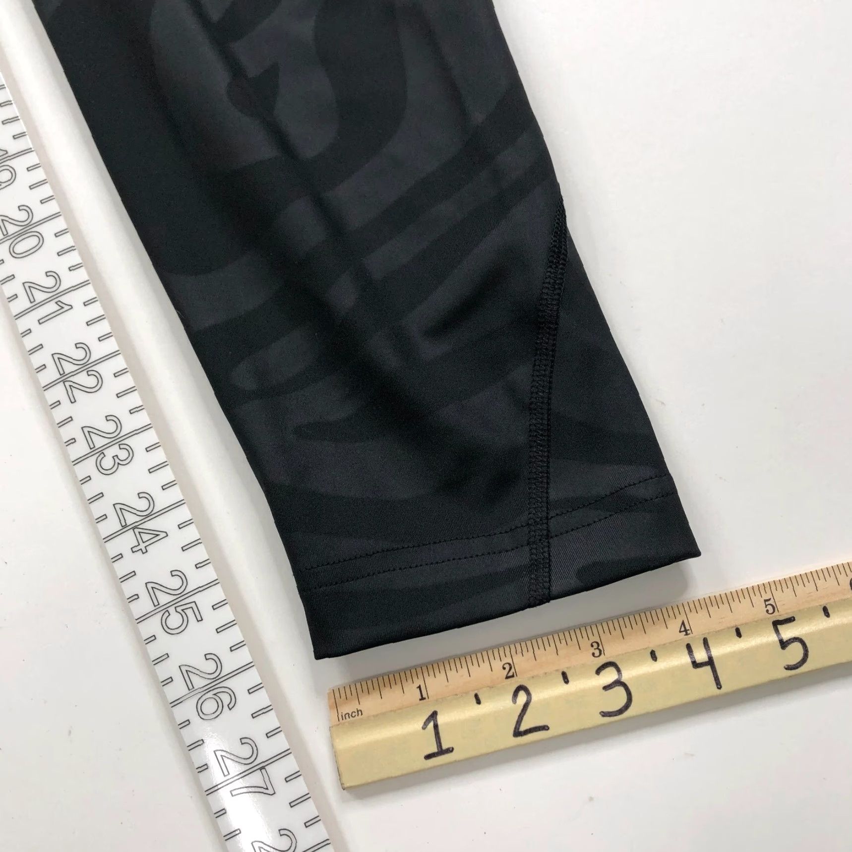 Adidas Adidas Stella McCartney Maternity XL Leggings Womens Yoga Printed Black 33W 26L Inseam 26in High Rise Athleisure Activewear Size 40" / US 18 - 5 Thumbnail