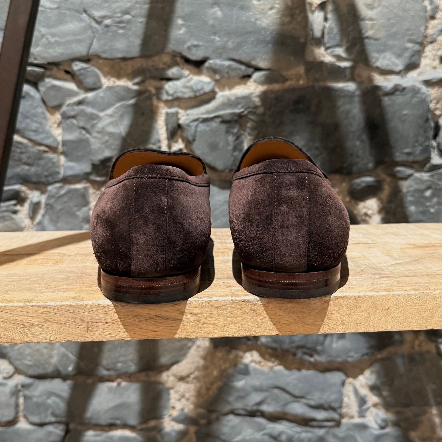 Gucci Gucci Brown Luxury Suede GG Horsebit Accent Jordy Loafers Size US 11 / EU 44 - 5 Thumbnail