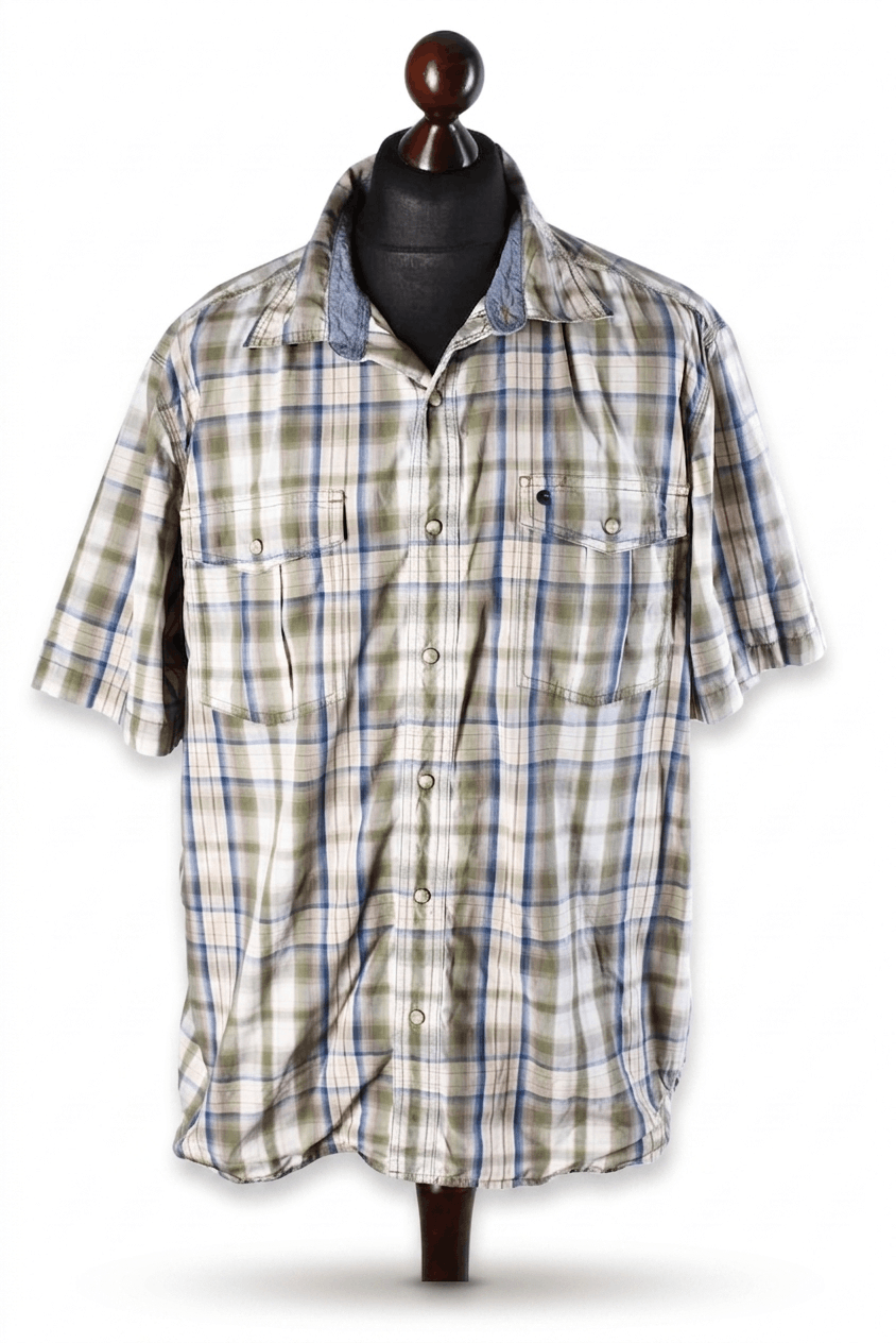 Carhartt Carhartt Short Sleeve Plaid Relaxed Fit Button Up Shirt Size US XL / EU 56 / 4 - 1 Thumbnail