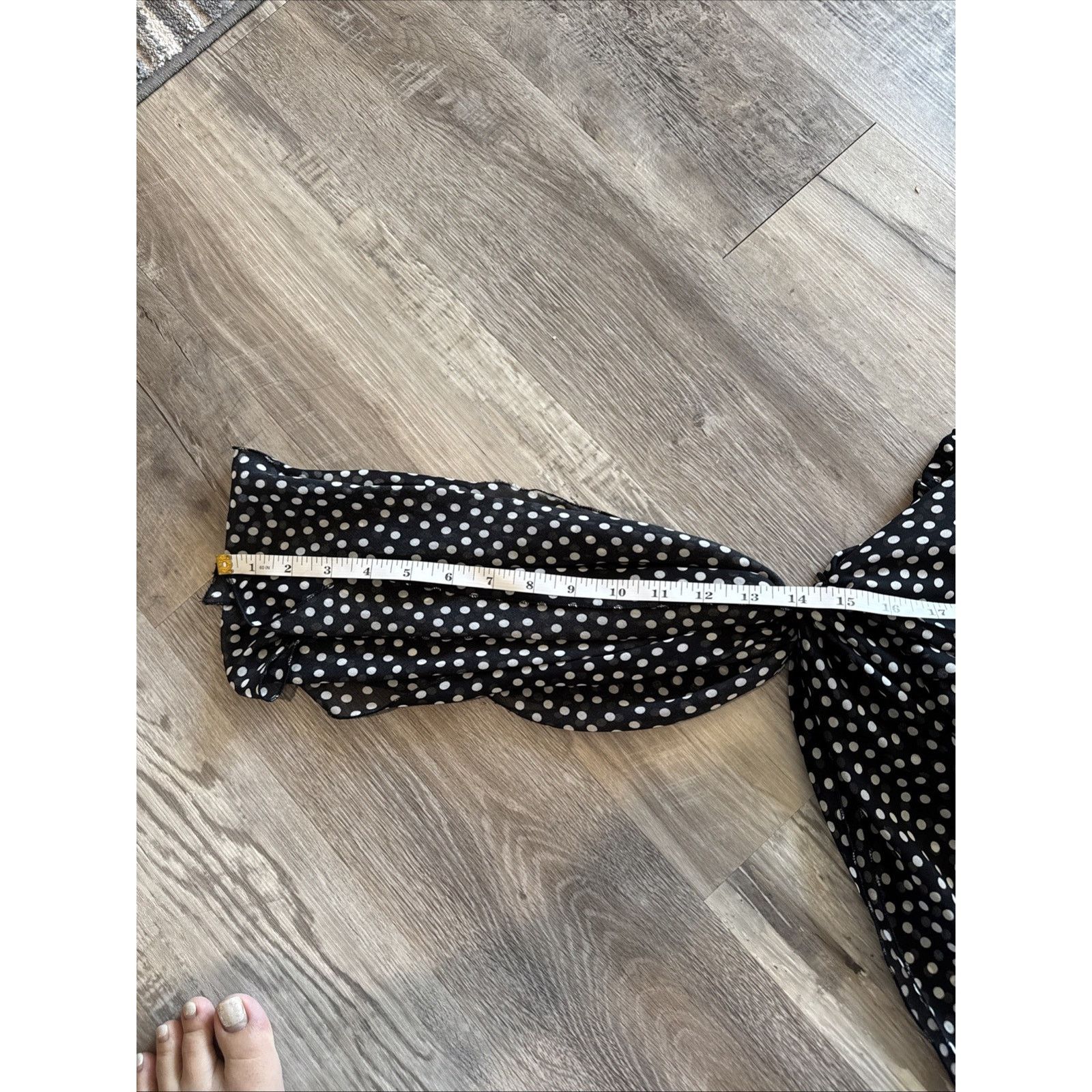 Zara Zara Asymmetric Polka Top Size Xs Brand New With Tag Size XS / US 0-2 / IT 36-38 - 5 Thumbnail