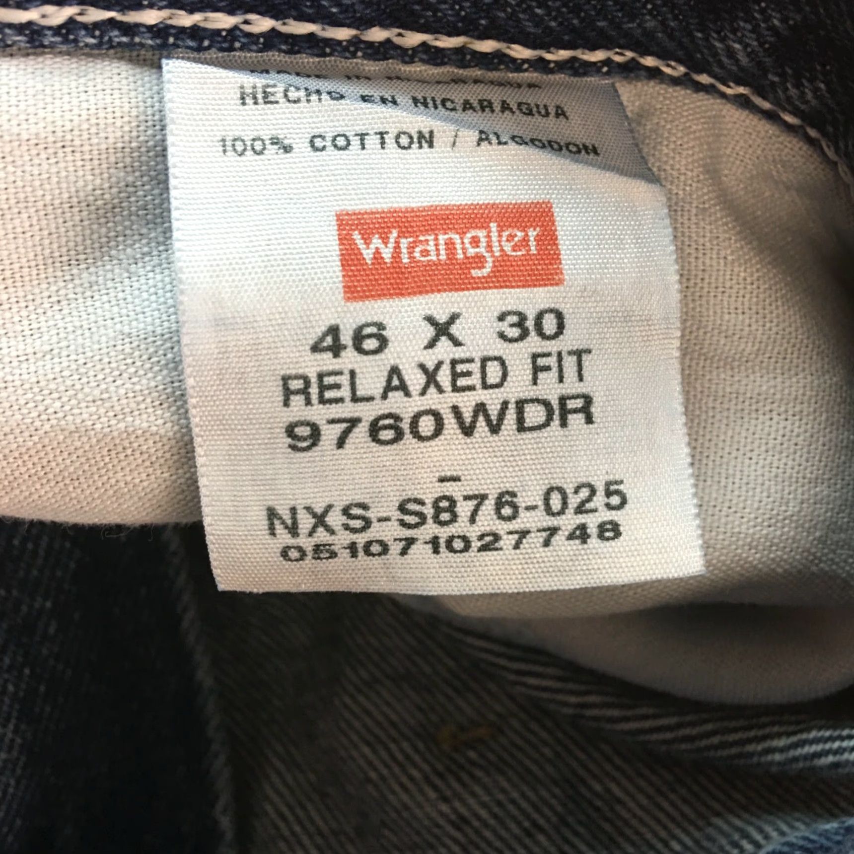Wrangler Wrangler Jeans Mens Regular Fit Blue Denim 46x30 Flat Front 5-Pocket Denim Jeans Vintage No Size US 30 / EU 46 - 6 Thumbnail