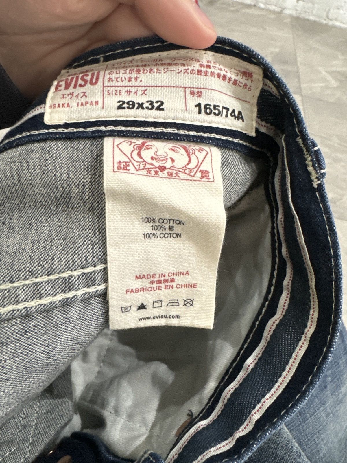 Evisu Selvedge Cargo Jeans Size 29" - 7 Thumbnail