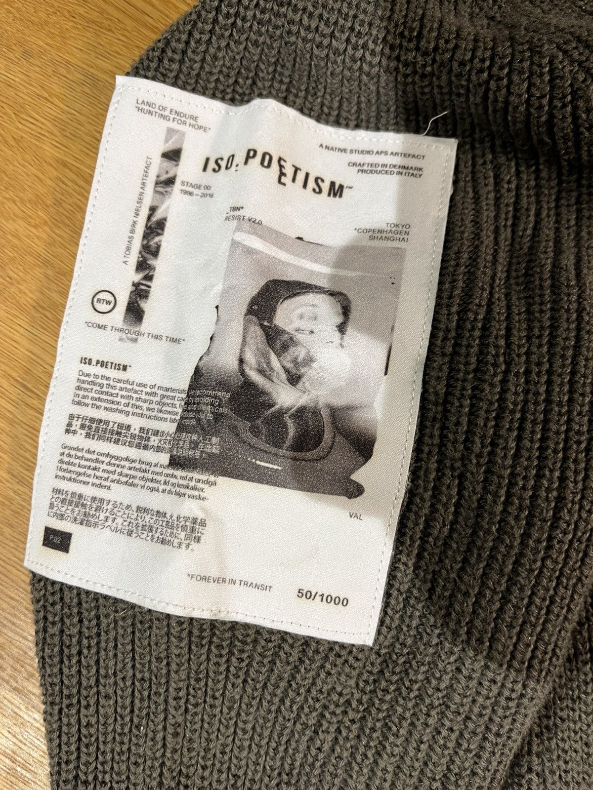 Gall × Tobias Birk Nielsen Isopoetism KN4 Karoli knitted hood Size US S / EU 44-46 / 1 - 10 Thumbnail