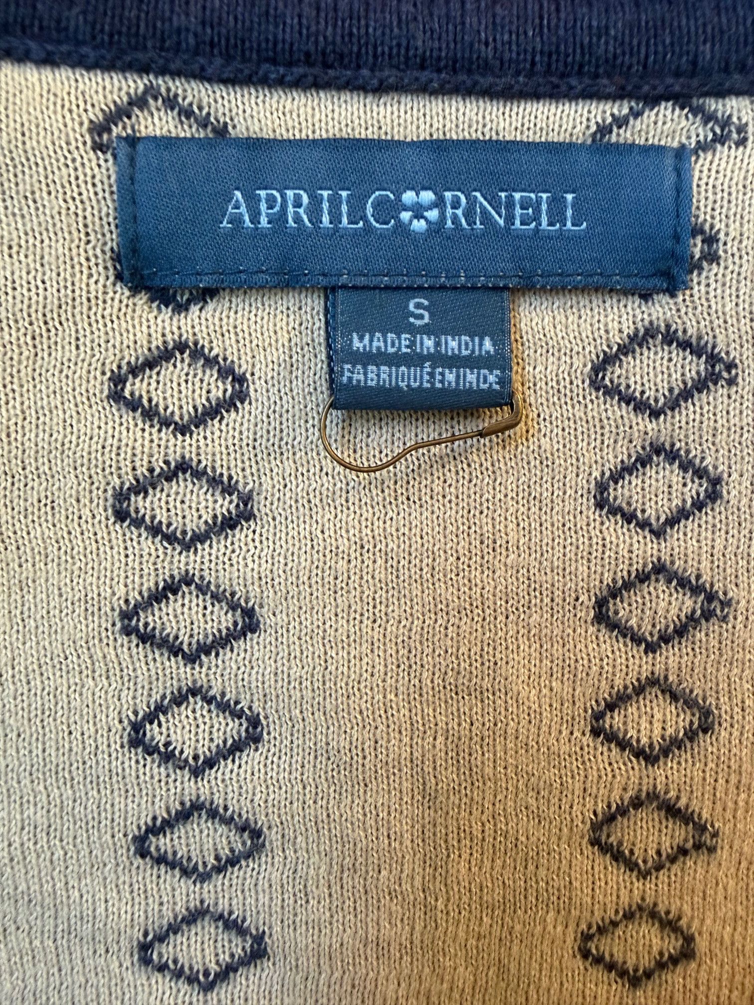 Other April Cornell Women Blue Cotton Floral Embroidered Cardigan Size S / US 4 / IT 40 - 4 Thumbnail