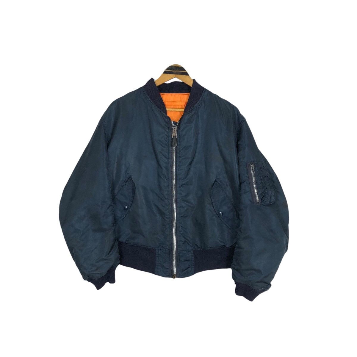 Alpha Industries Vintage 90s Alpha Industries Reversible Bomber Jacket Size US L / EU 52-54 / 3 - 2 Thumbnail