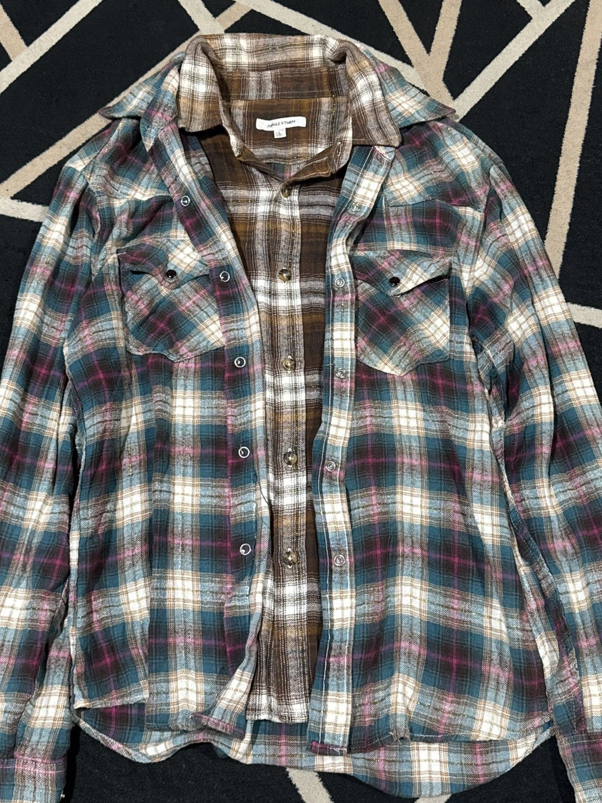 Tornado Mart Double Layers Junglestrom Long Shirt Japanese Styled Size US L / EU 52-54 / 3 - 4 Thumbnail