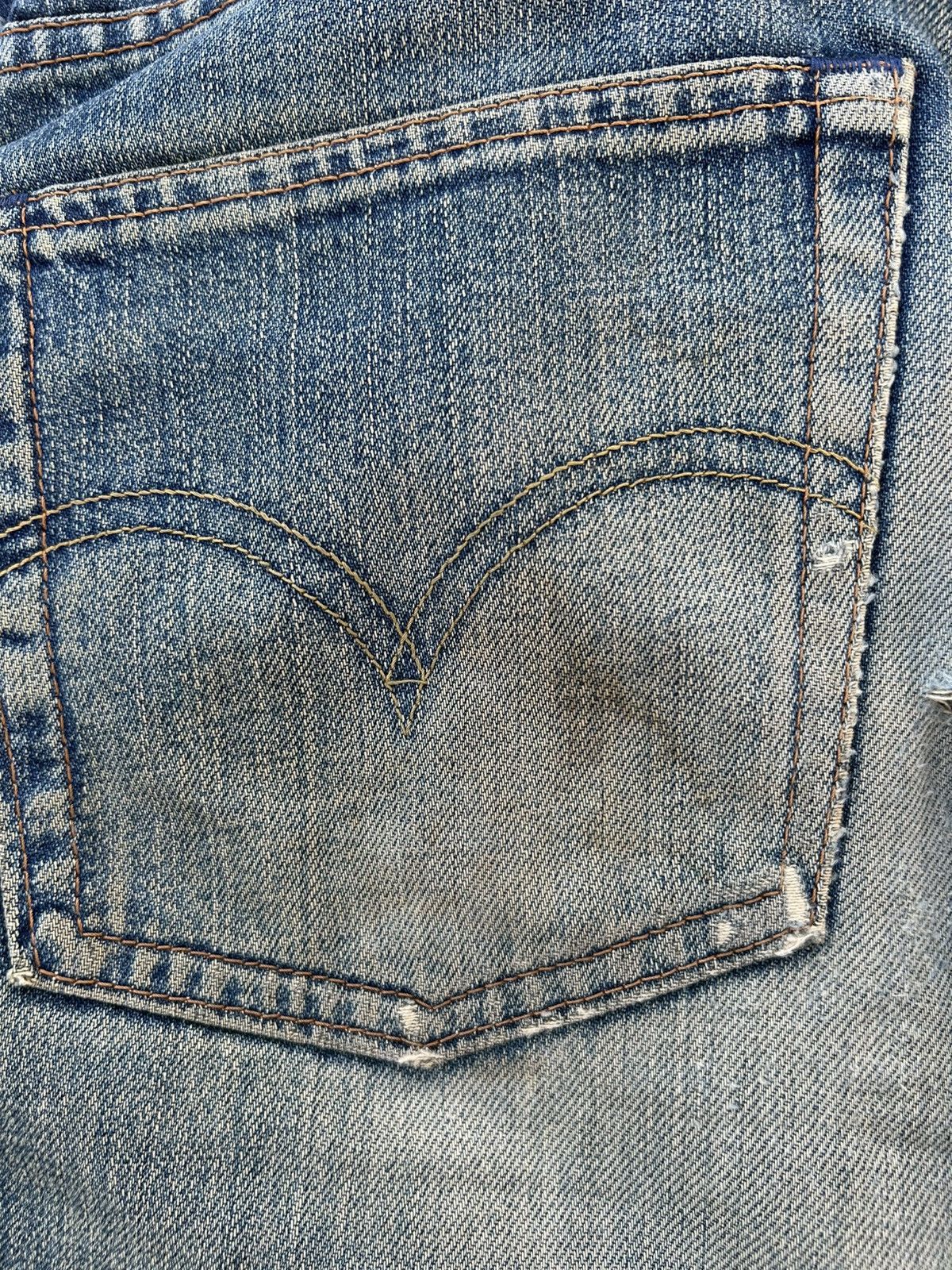 Levi's × Vintage Vintage Levis Selvedge Distressed Rusty MudWash Denim jeans Size US 30 / EU 46 - 11 Thumbnail