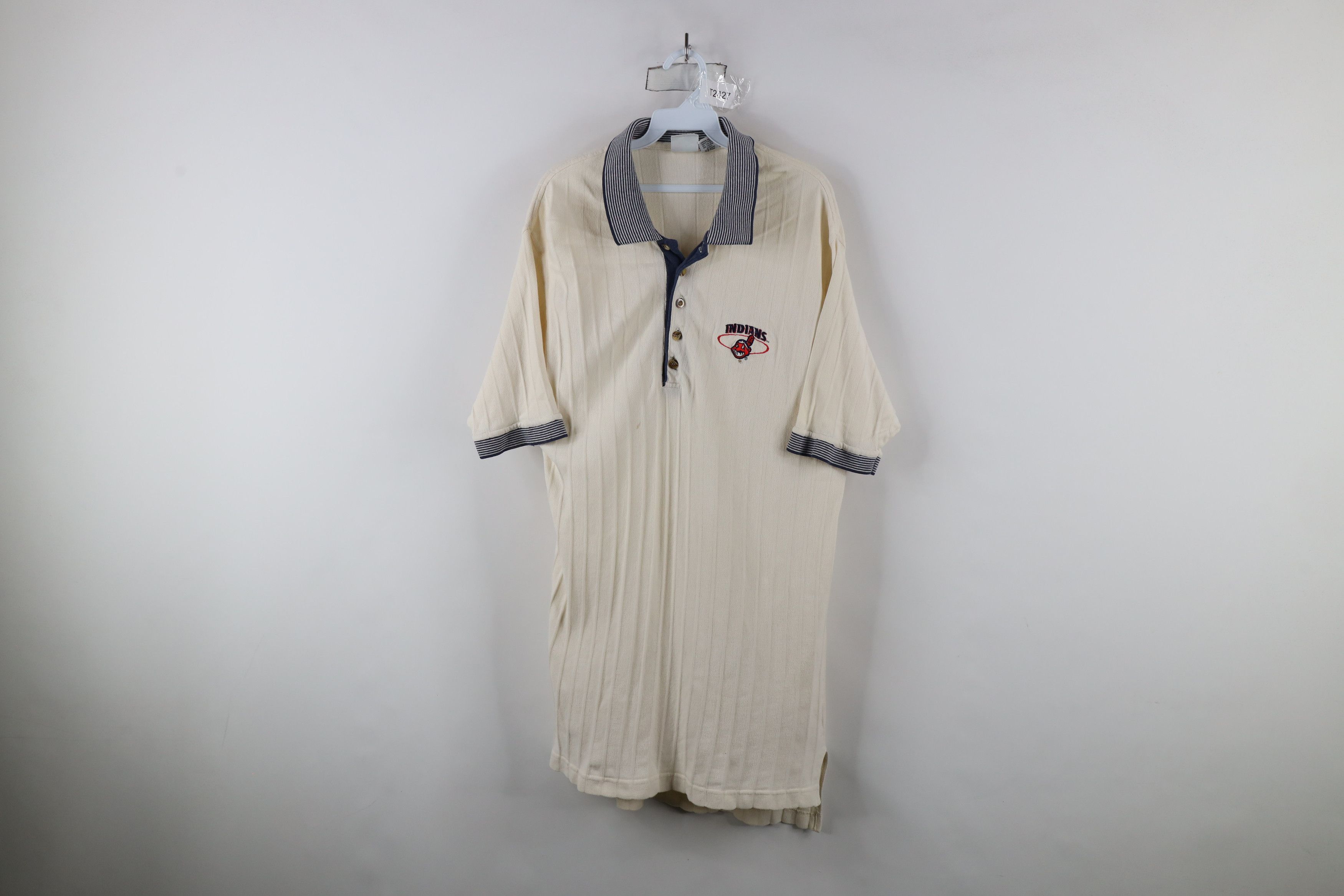 Vintage Vintage 90s Chief Wahoo Cleveland Indians Baseball Polo Size US L / EU 52-54 / 3 - 1 Thumbnail