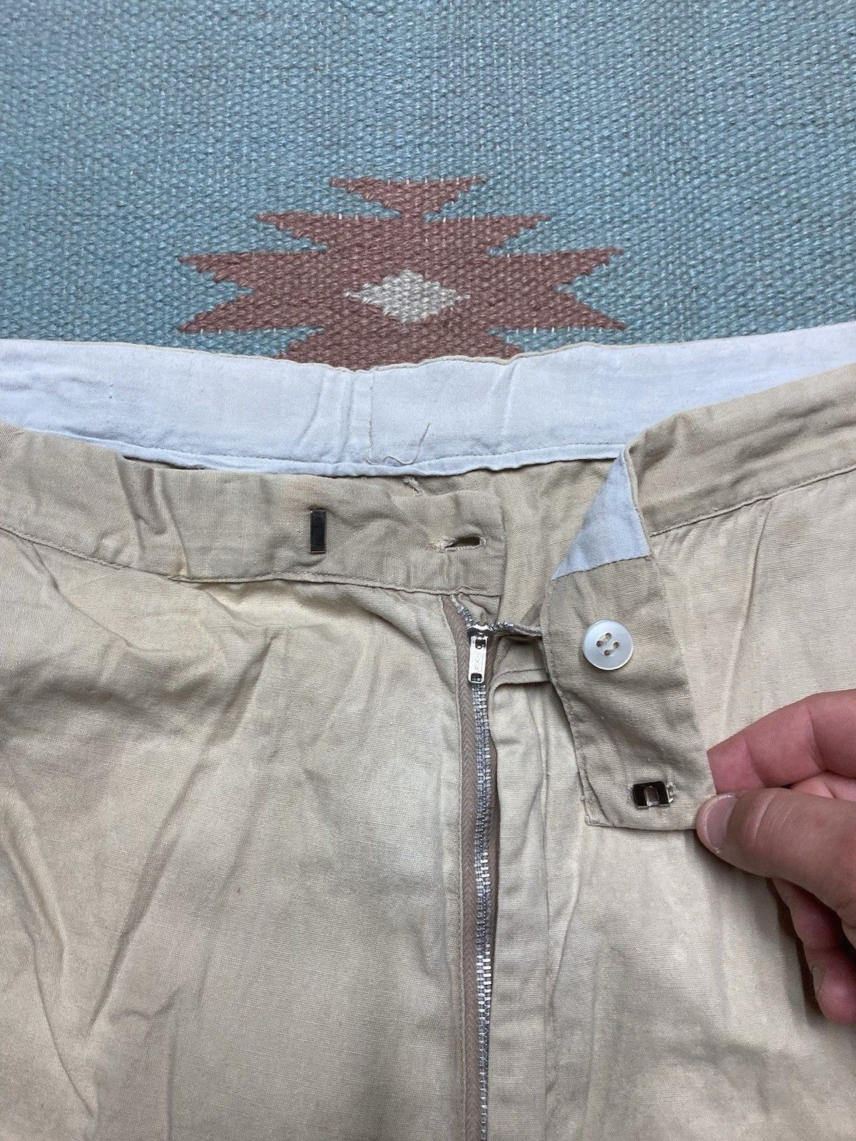 Vintage 70s lightweight cotton shorts khaki tan casual men’s 33 Size US 33 - 4 Thumbnail