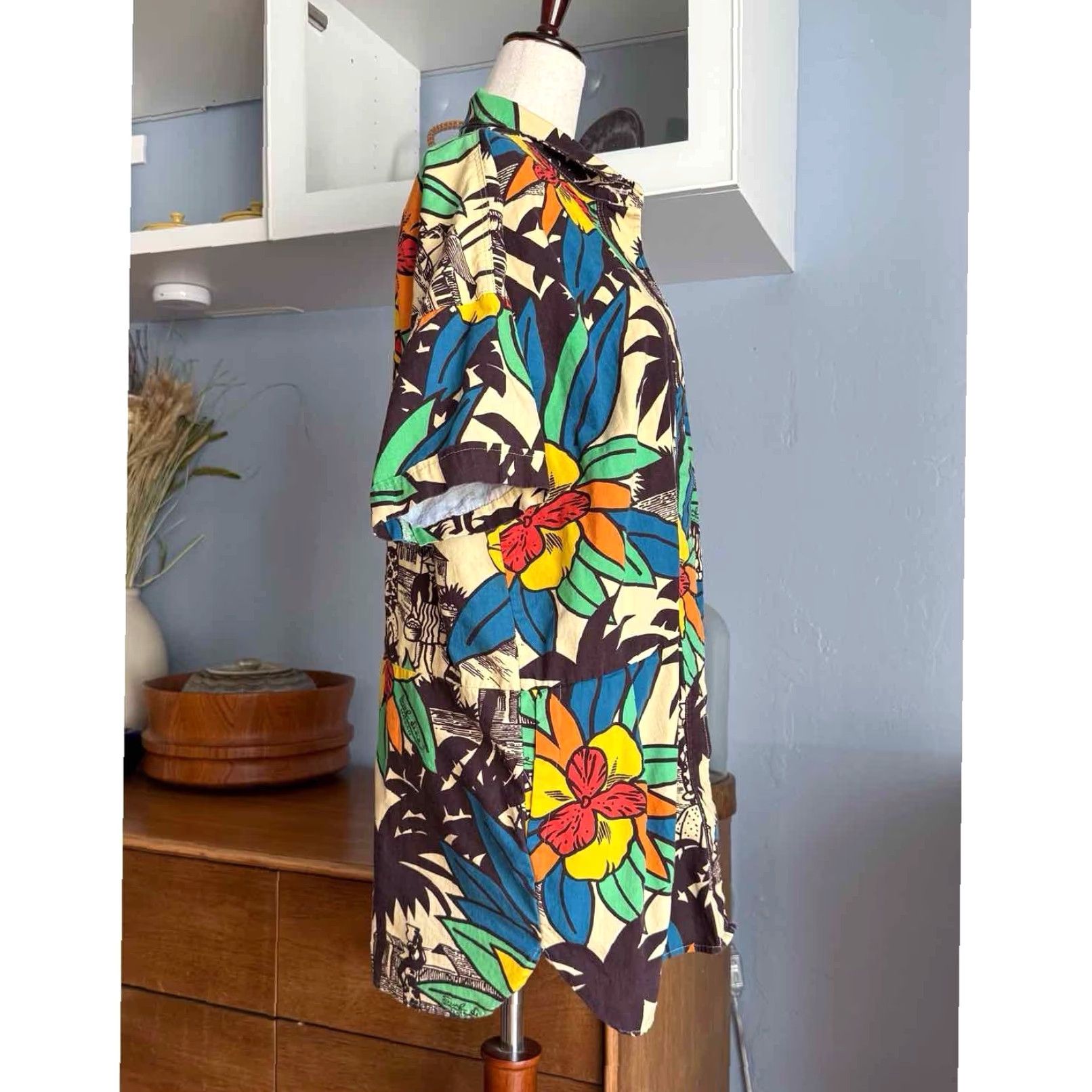 Vintage VINTAGE Jams World Surf Line International Shirt Dress M Cotton Bohemian Pockets 1980s Womens Size M / US 6-8 / IT 42-44 - 5 Thumbnail
