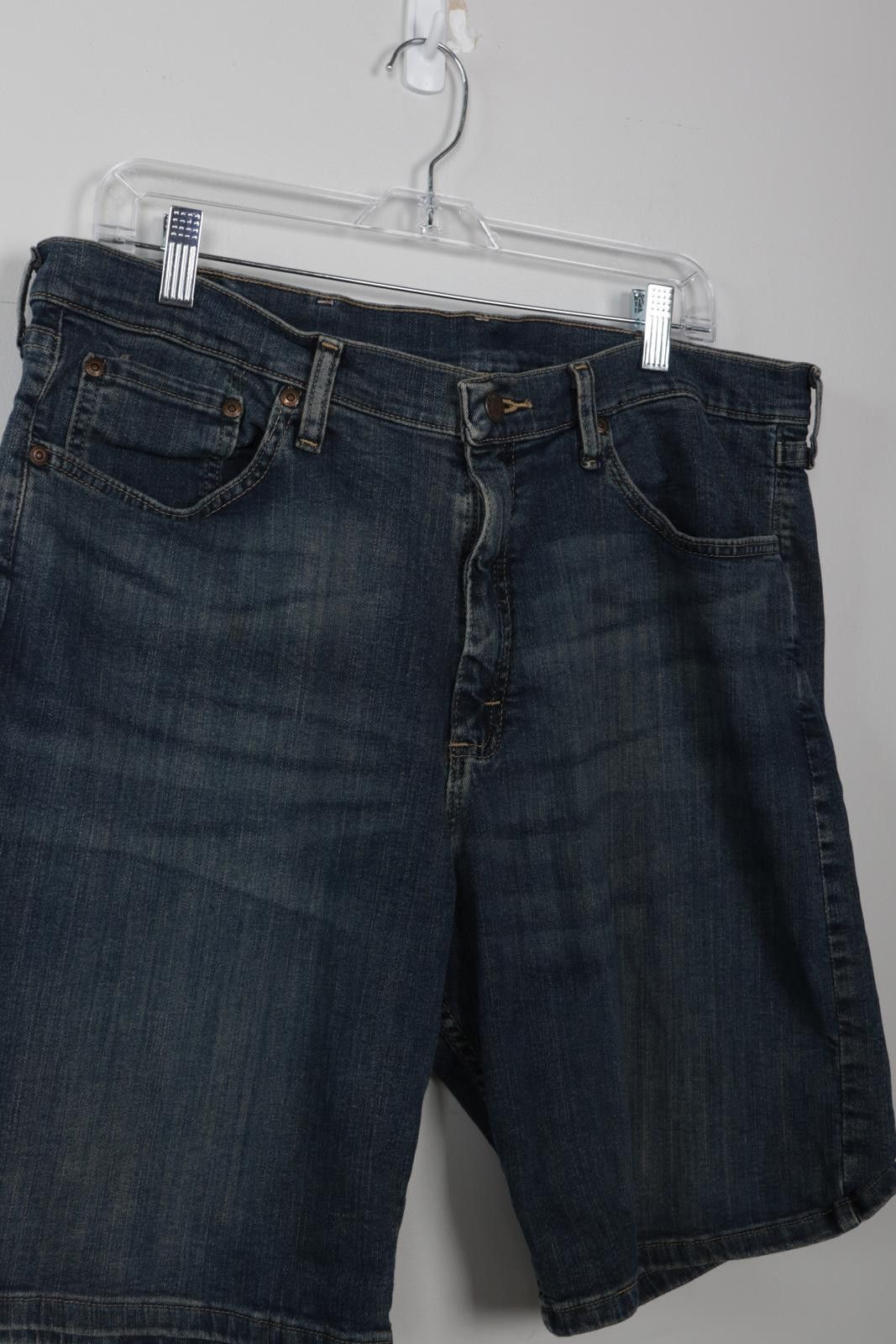 Wrangler 00's Wrangler Dark Wash Denim Shorts Size US 36 / EU 52 - 3 Thumbnail