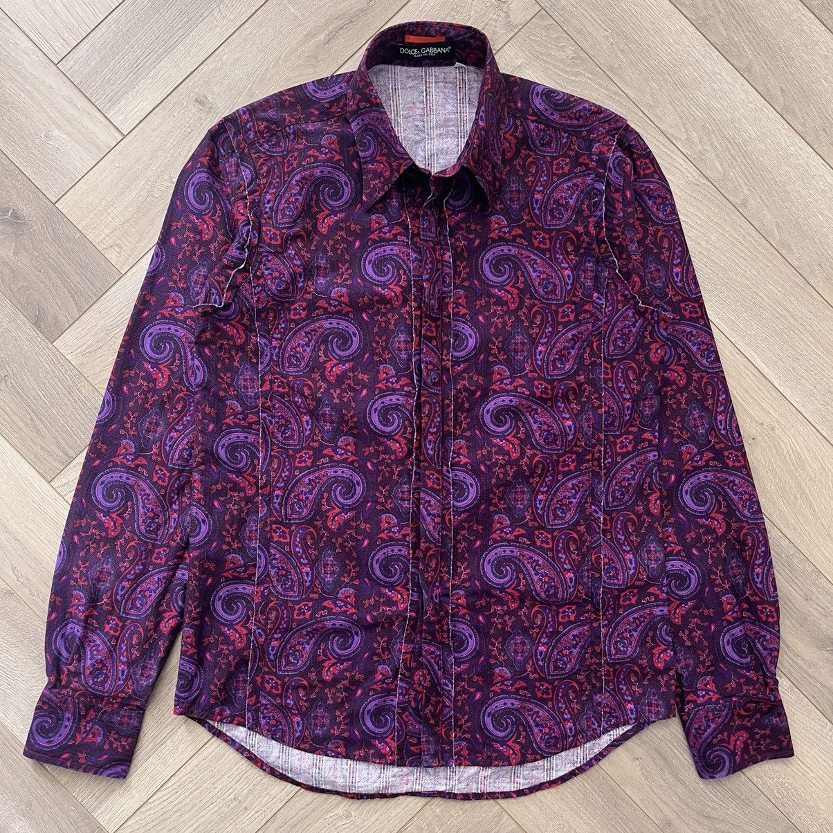Dolce & Gabbana Dolce & Gabbana Mainline Archive Psychedelic Shirt Size US M / EU 48-50 / 2 - 1 Thumbnail