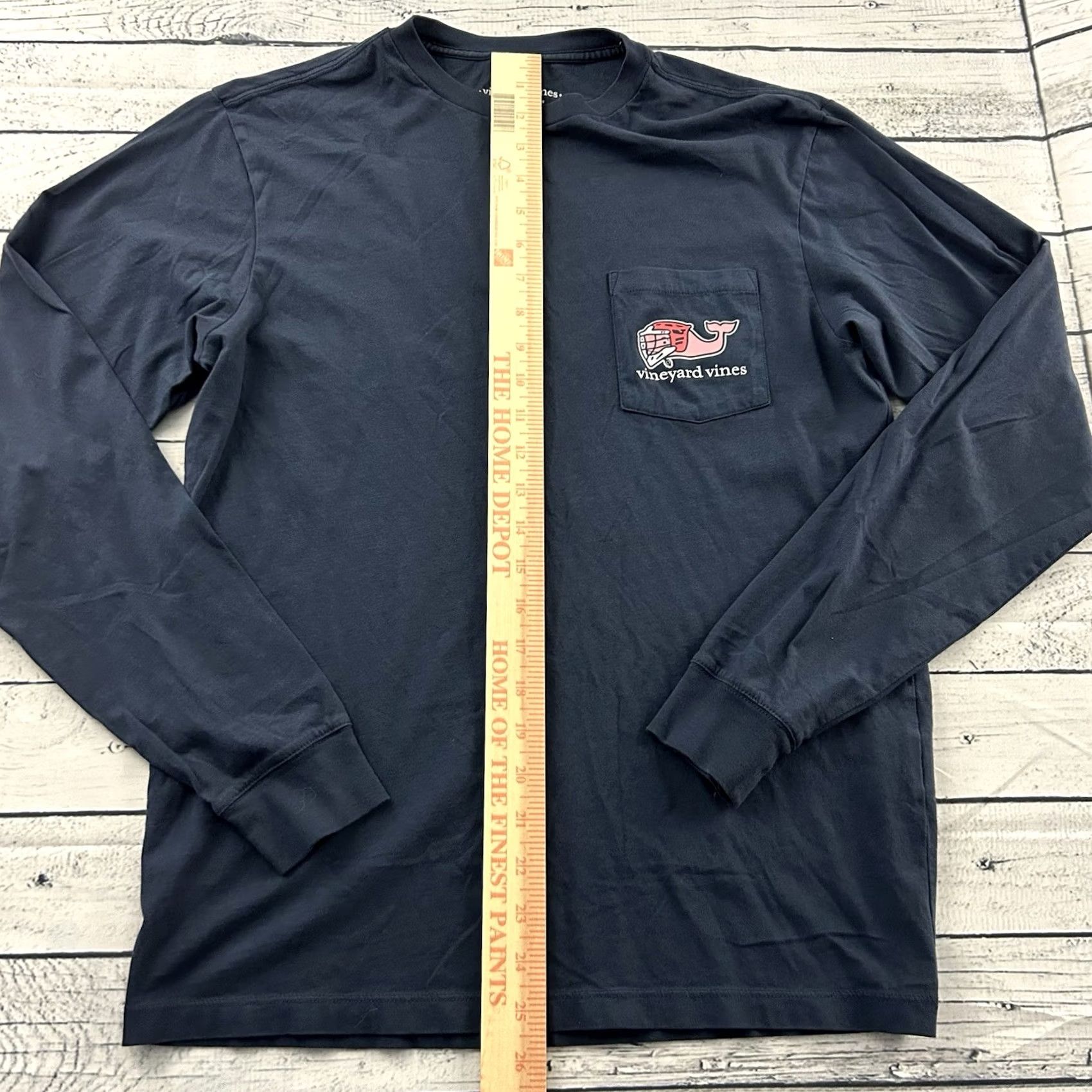 Vineyard Vines Vineyard Vines Lacrosse Long Sleeve Pocket T Shirt Men's XS Blue Size US XS / EU 42 / 0 - 4 Thumbnail