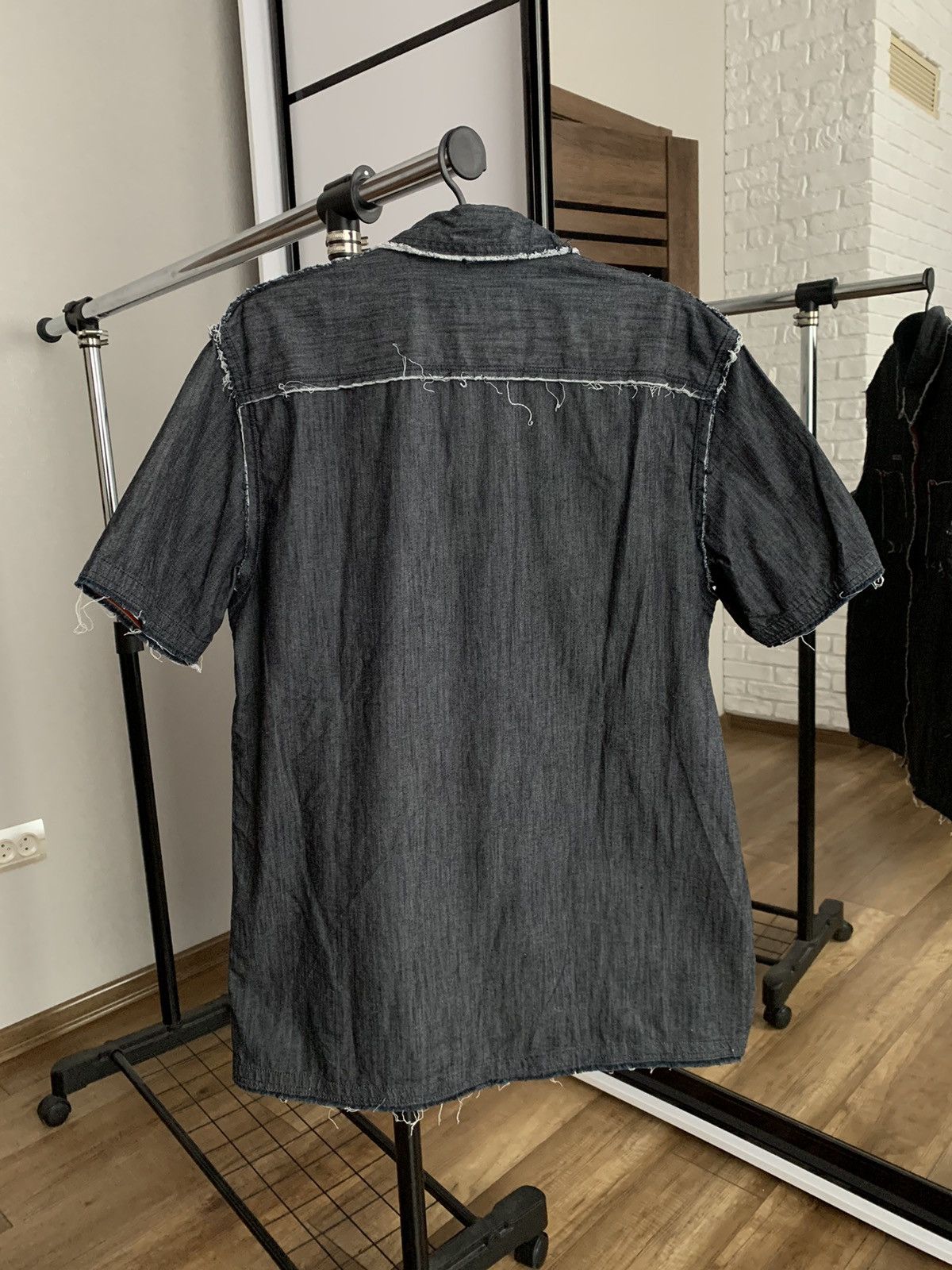 Diesel Diesel Denim Vintage Shirt 90s Logo Distressed Size US XL / EU 56 / 4 - 6 Thumbnail