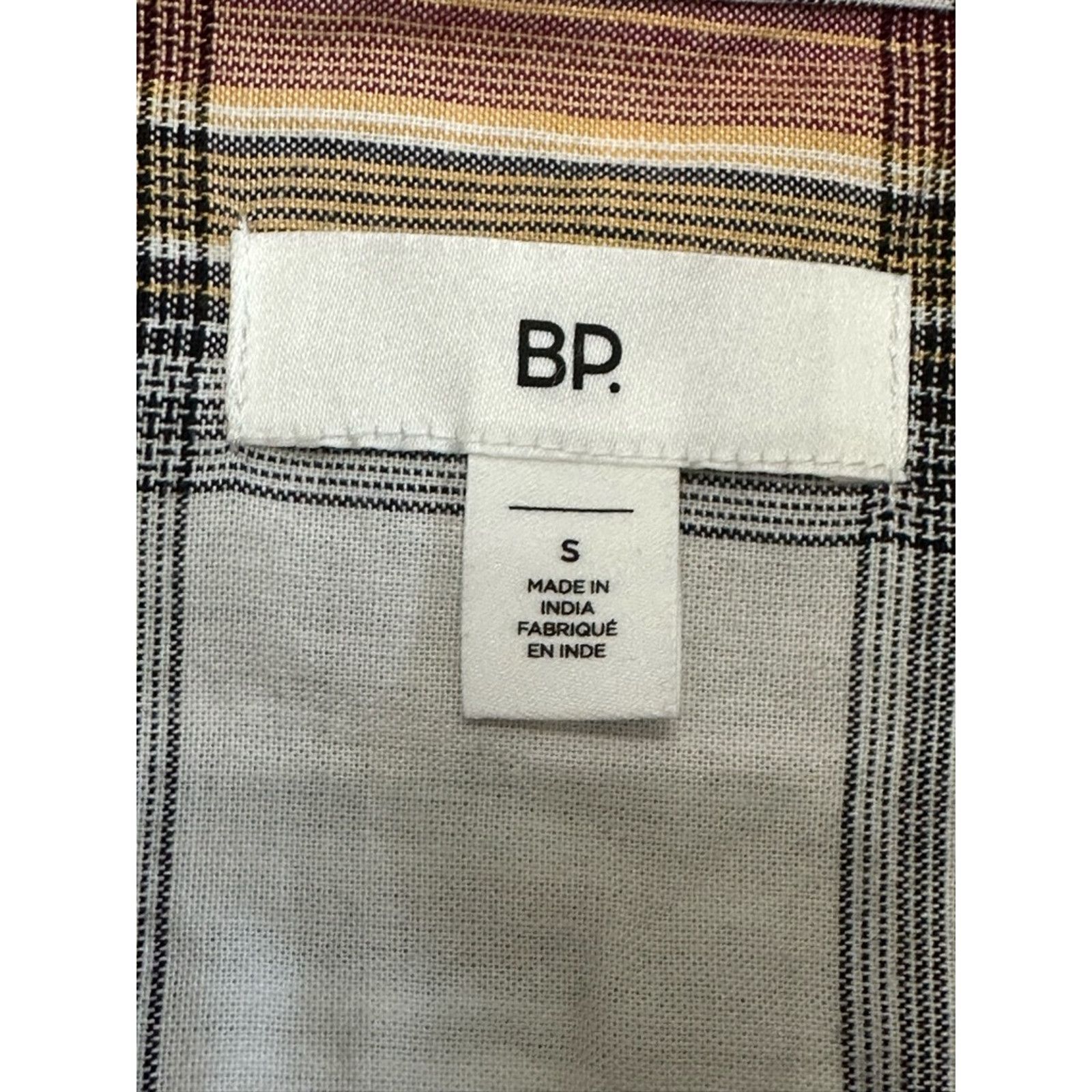 Other BP Collared Shirt Button-Up Plaid Short Sleeve Multi S NWOT Size US S / EU 44-46 / 1 - 8 Thumbnail