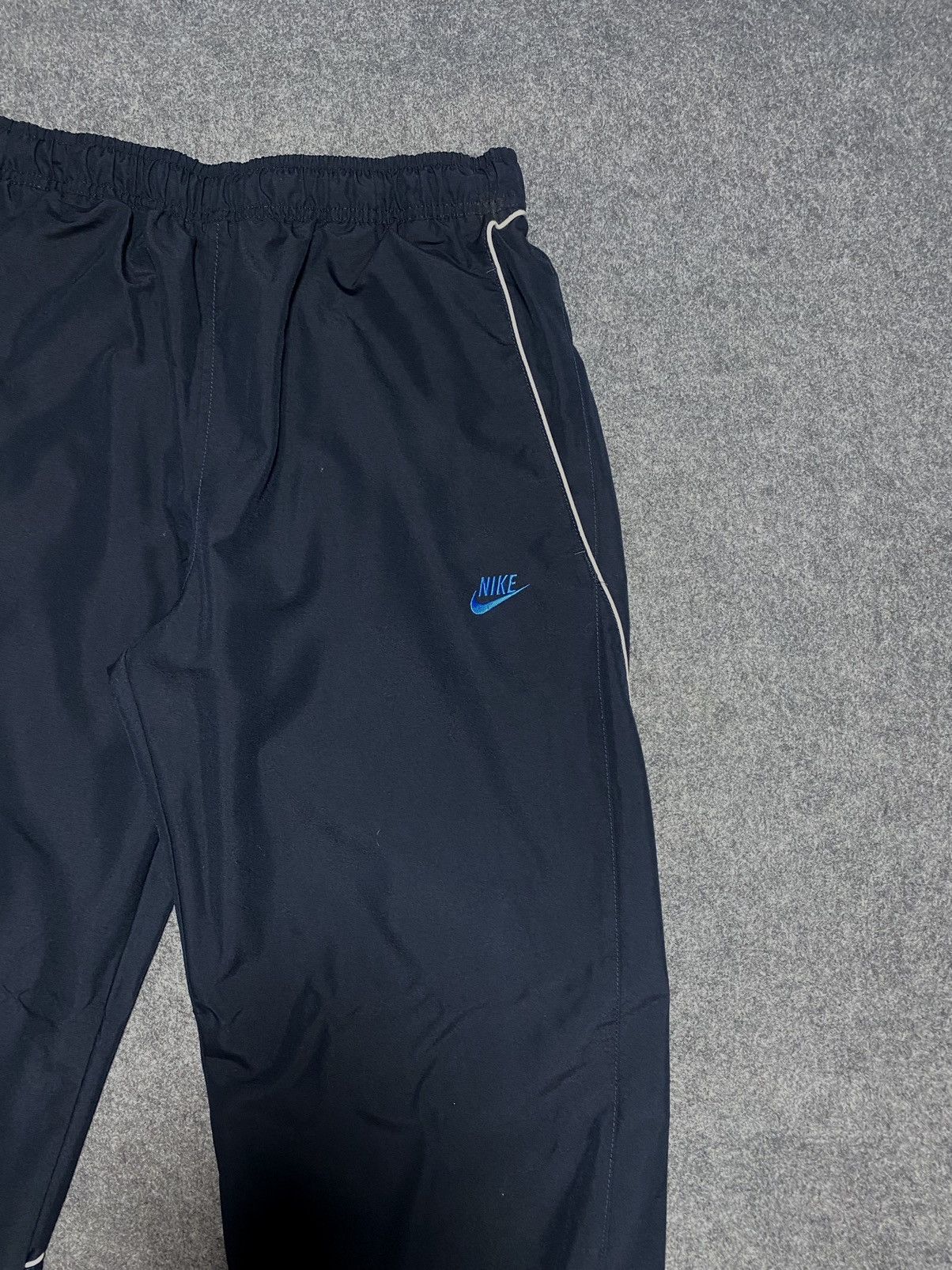 Nike Y2K Double swoosh Vintage Nylon Track Pants Drill Track