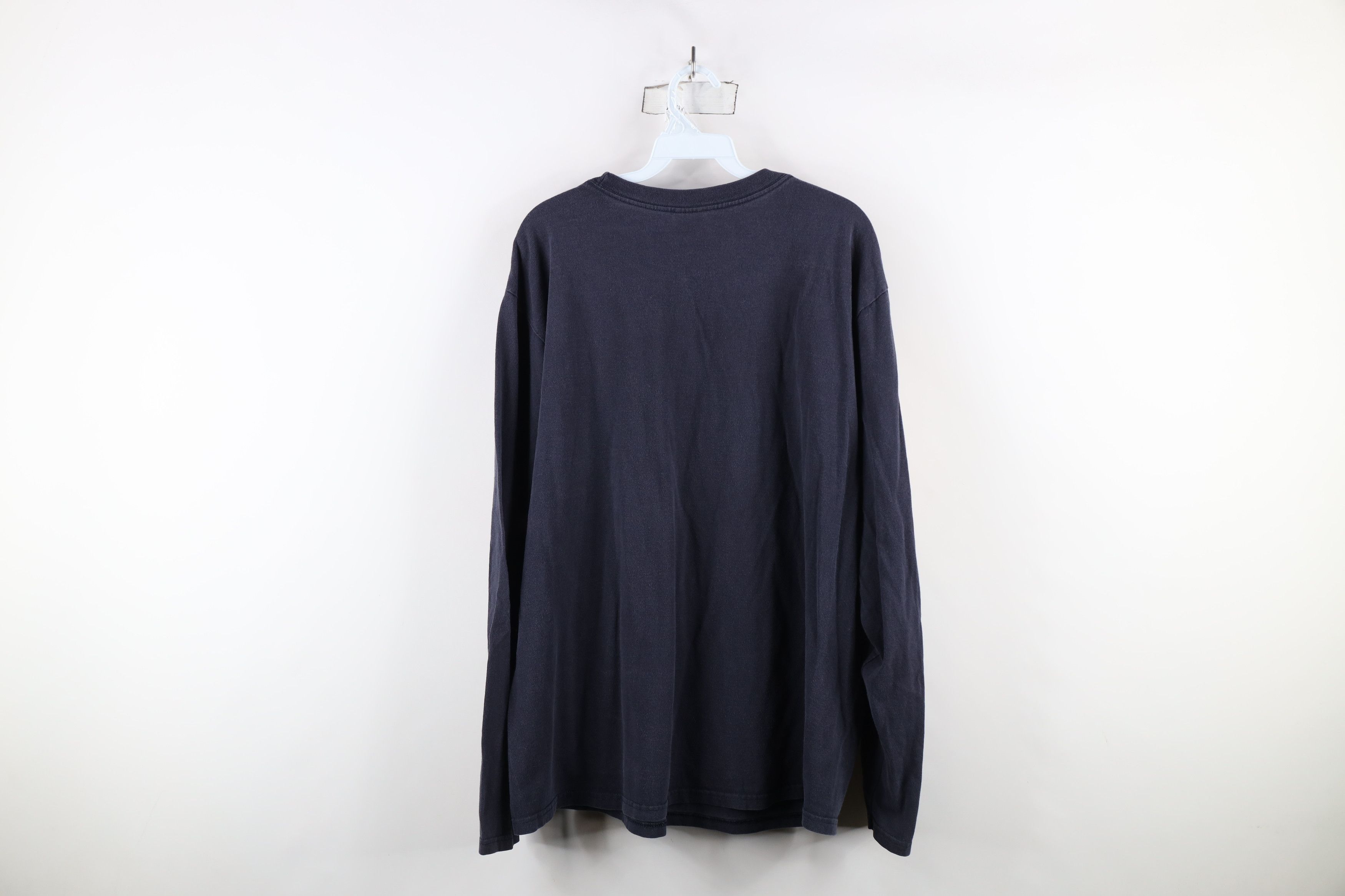 Nautica × Vintage Vintage 90s Nautica Spell Long Sleeve T-Shirt Blue Cotton Size US XL / EU 56 / 4 - 11 Thumbnail