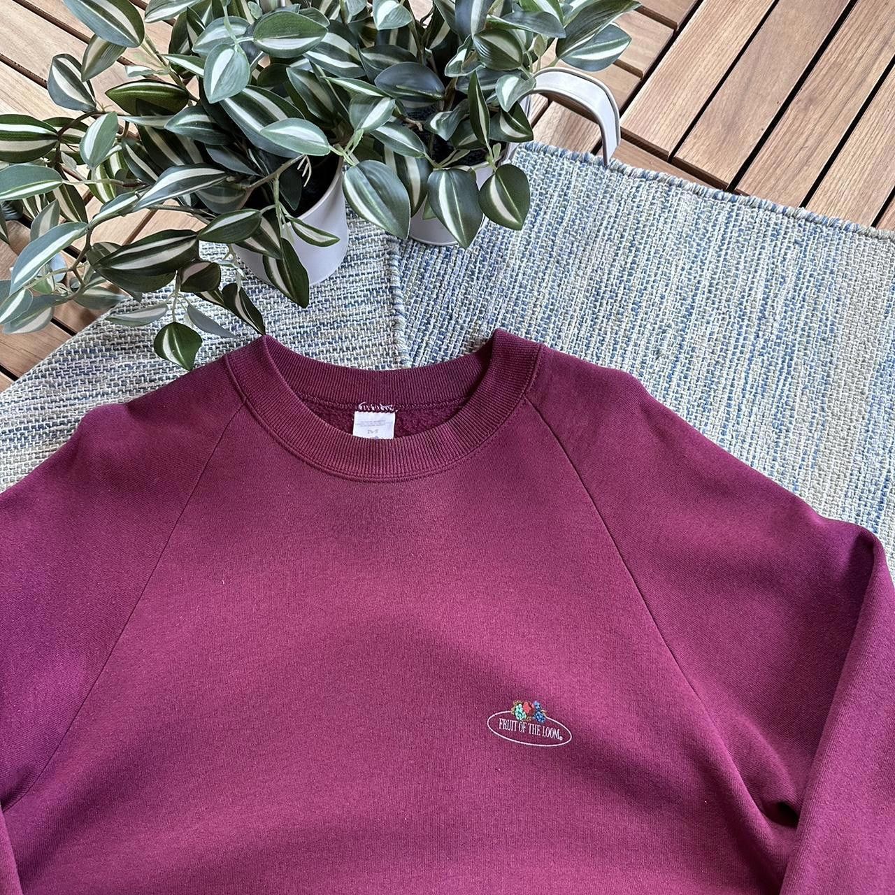 Fruit Of The Loom Vintage 90s Fruit Of The Loom Retro Blank Logo Sweatshirt Size US M / EU 48-50 / 2 - 3 Thumbnail