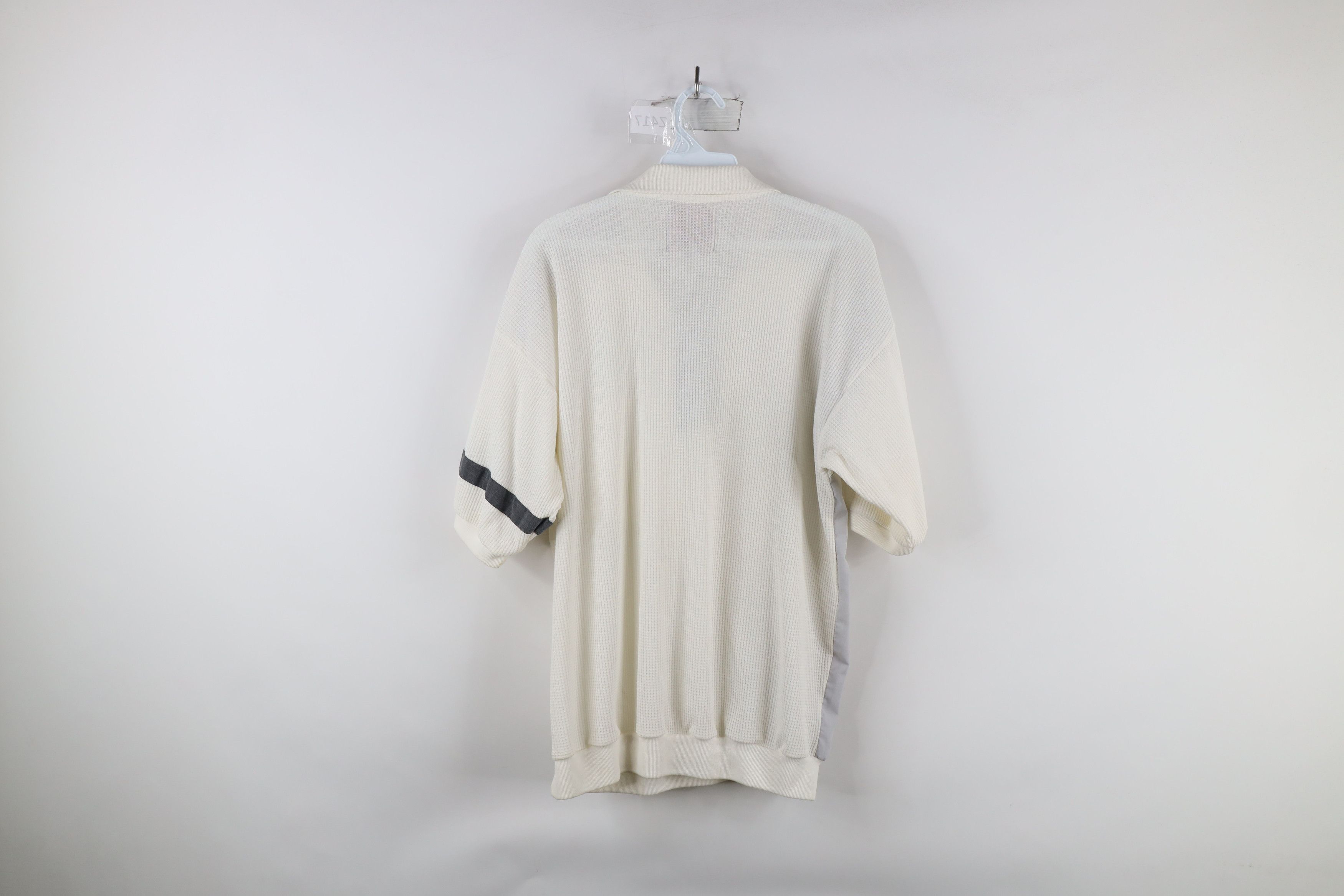 Vintage Vintage 90s Streetwear Waffle Knit Collared Pullover Polo Size US L / EU 52-54 / 3 - 10 Thumbnail
