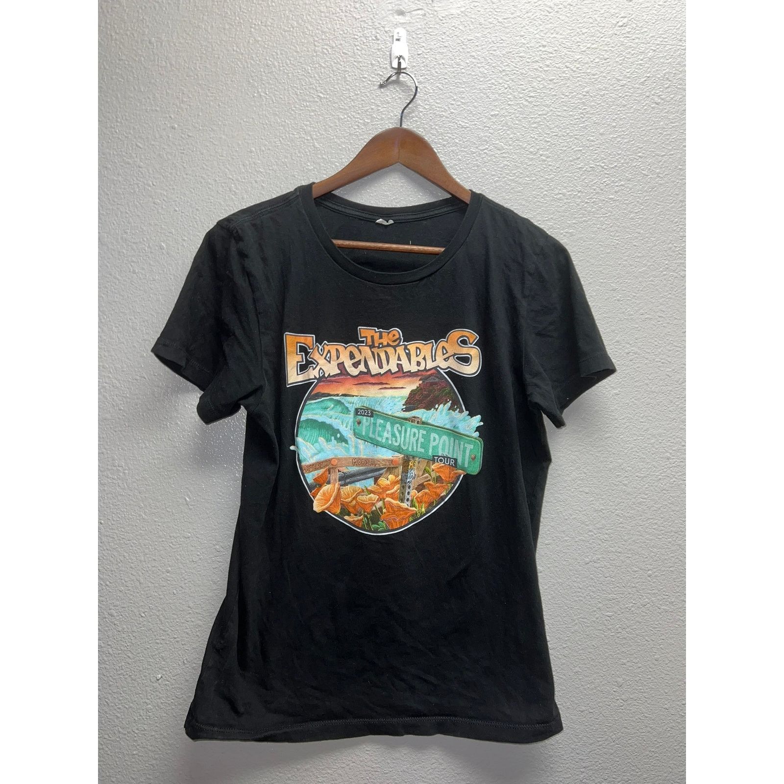 Gildan The Expendables Shirt Tour Pleasure Point Concert Blue Women Size M / US 6-8 / IT 42-44 - 1 Thumbnail