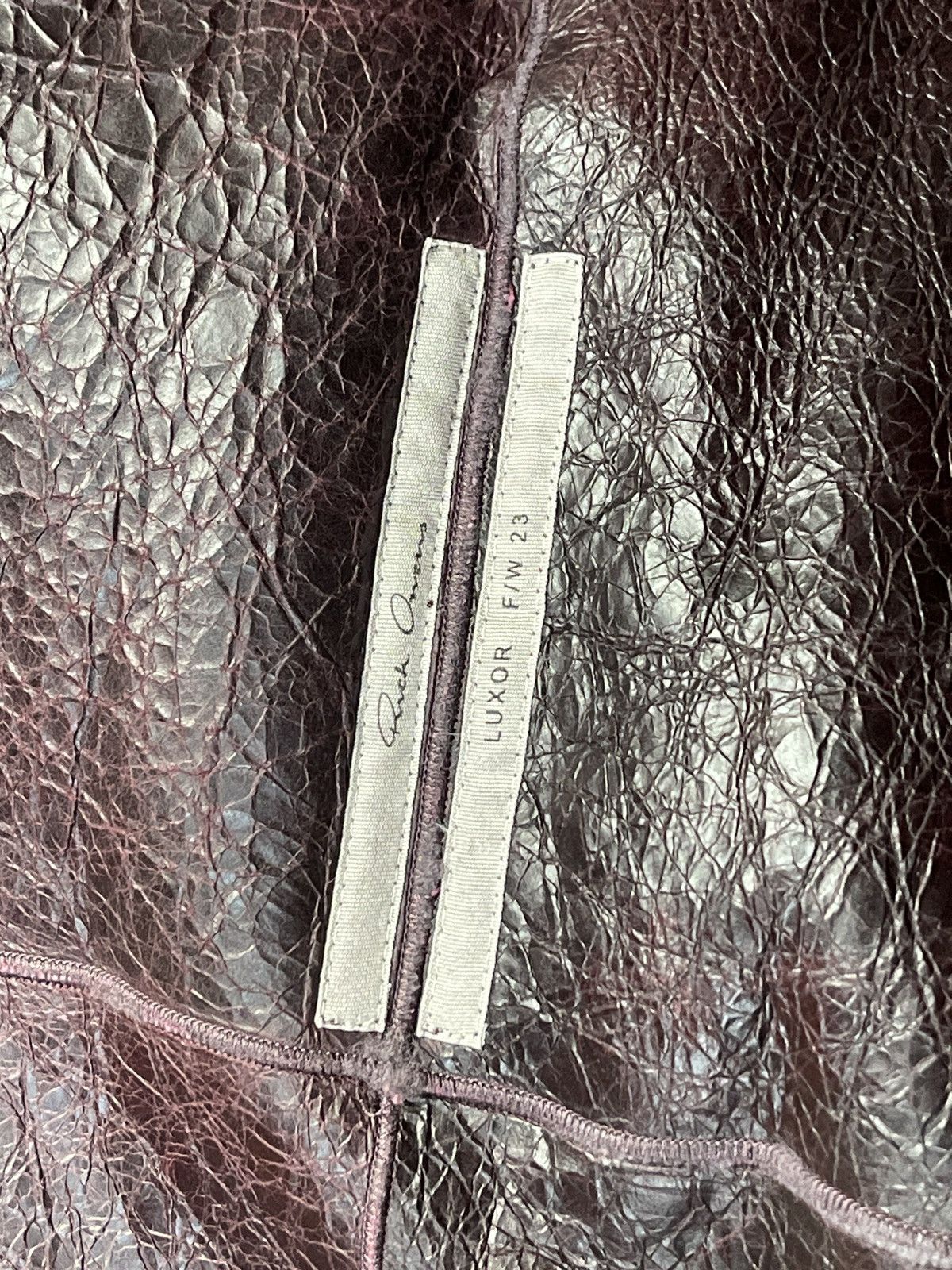 Rick Owens FW23 Luxor Reversible Shearling Sealed Jacket Amethyst Size US M / EU 48-50 / 2 - 14 Thumbnail