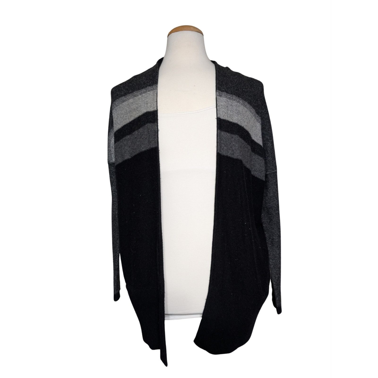 Vince Vince Women’s Open Front Wool Blend Stripe Cardigan Size S Size S / US 4 / IT 40 - 1 Thumbnail