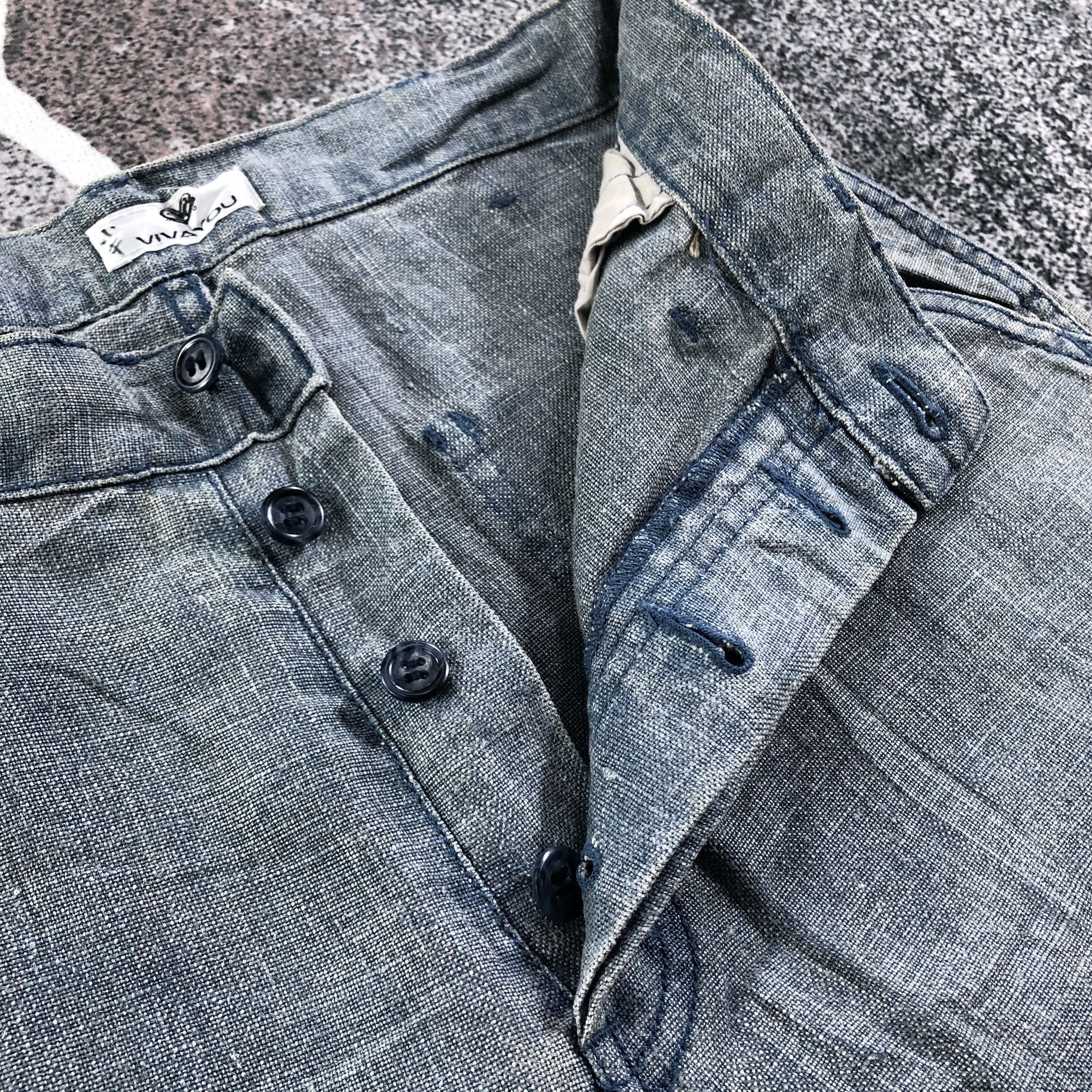 Japanese Brand Vintage Japanese Brand Vivayou Jeans Faded Blue Denim KJ1867 Size US 30 / EU 46 - 6 Thumbnail