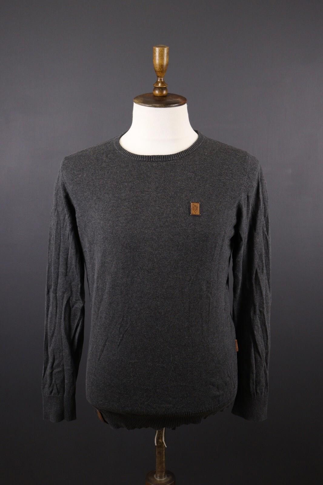 Naketano Naketano World Gray Cotton Knit Long Sleeve Sweater Size L Size US L / EU 52-54 / 3 - 1 Thumbnail